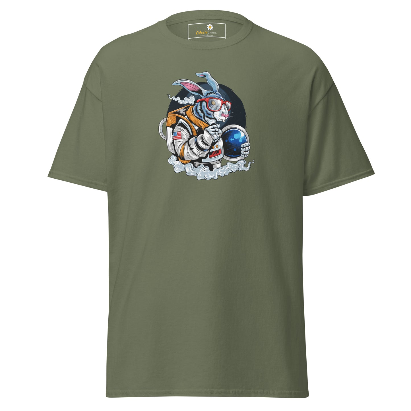 T-shirt classique unisexe - LAPIN ASTRONAUTE - RÉGULIER