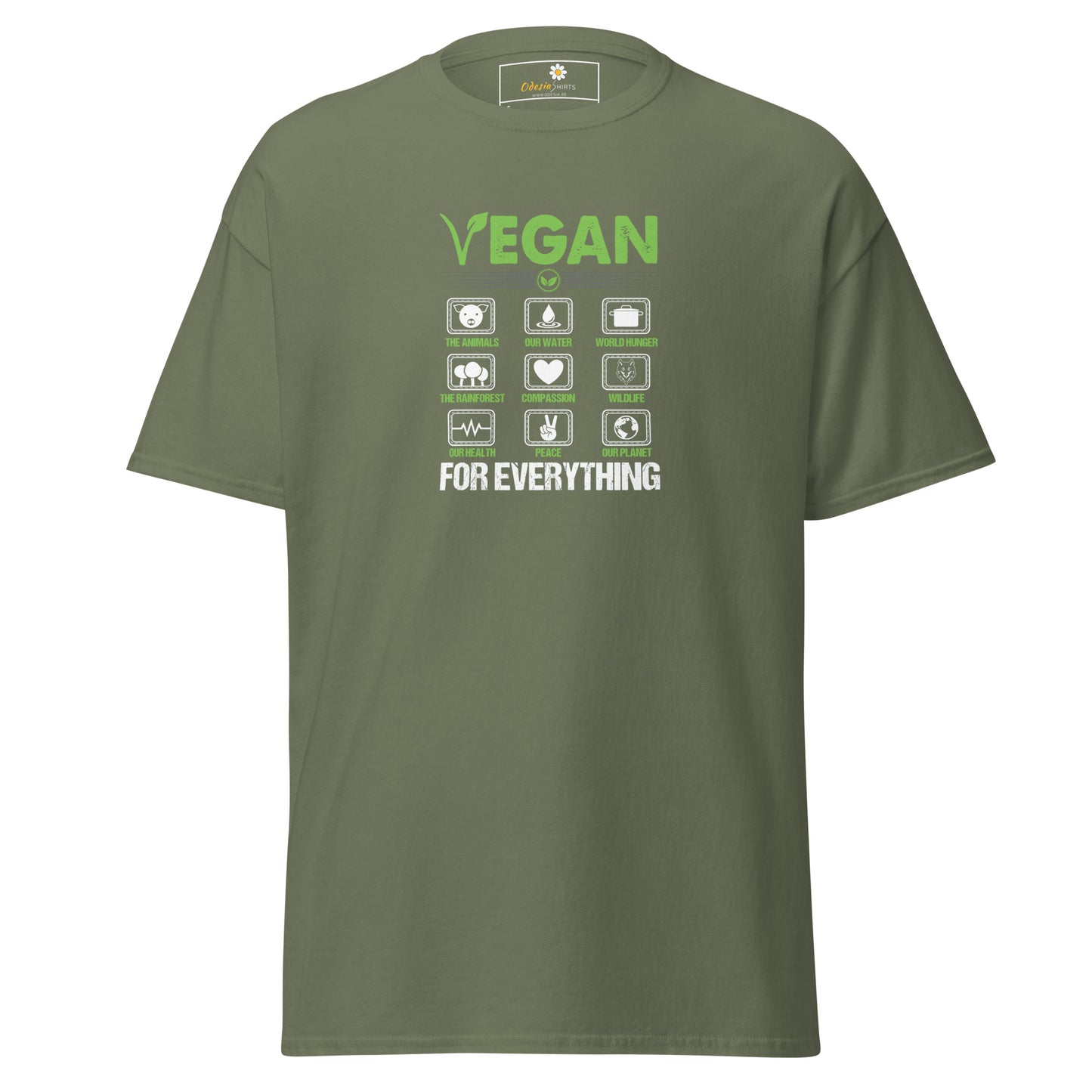 Unisex classic t-shirt - VEGAN FOR EVERYTHING - REGULAR