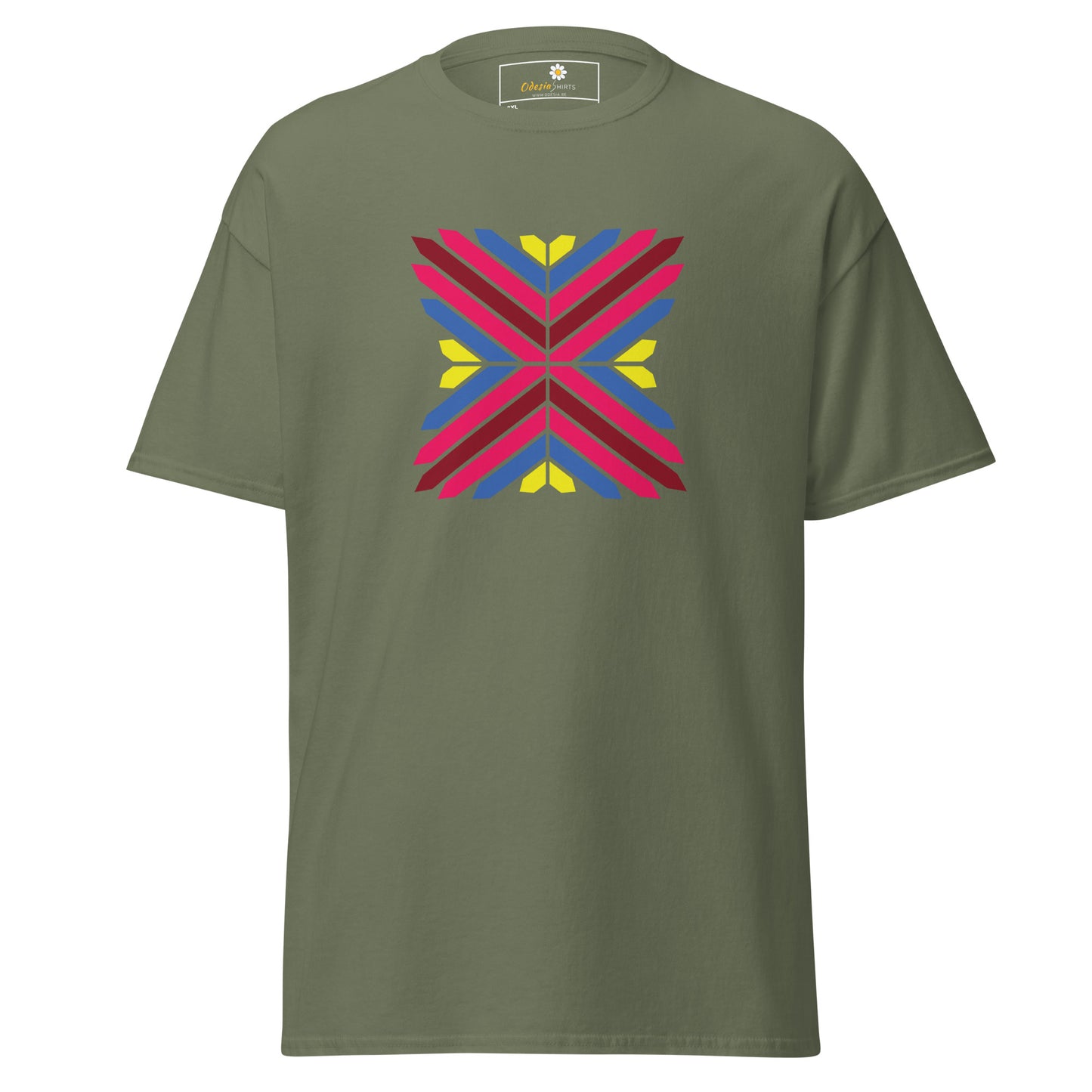Unisex classic t-shirt - ABSTRACT TRIANGLES - BIG