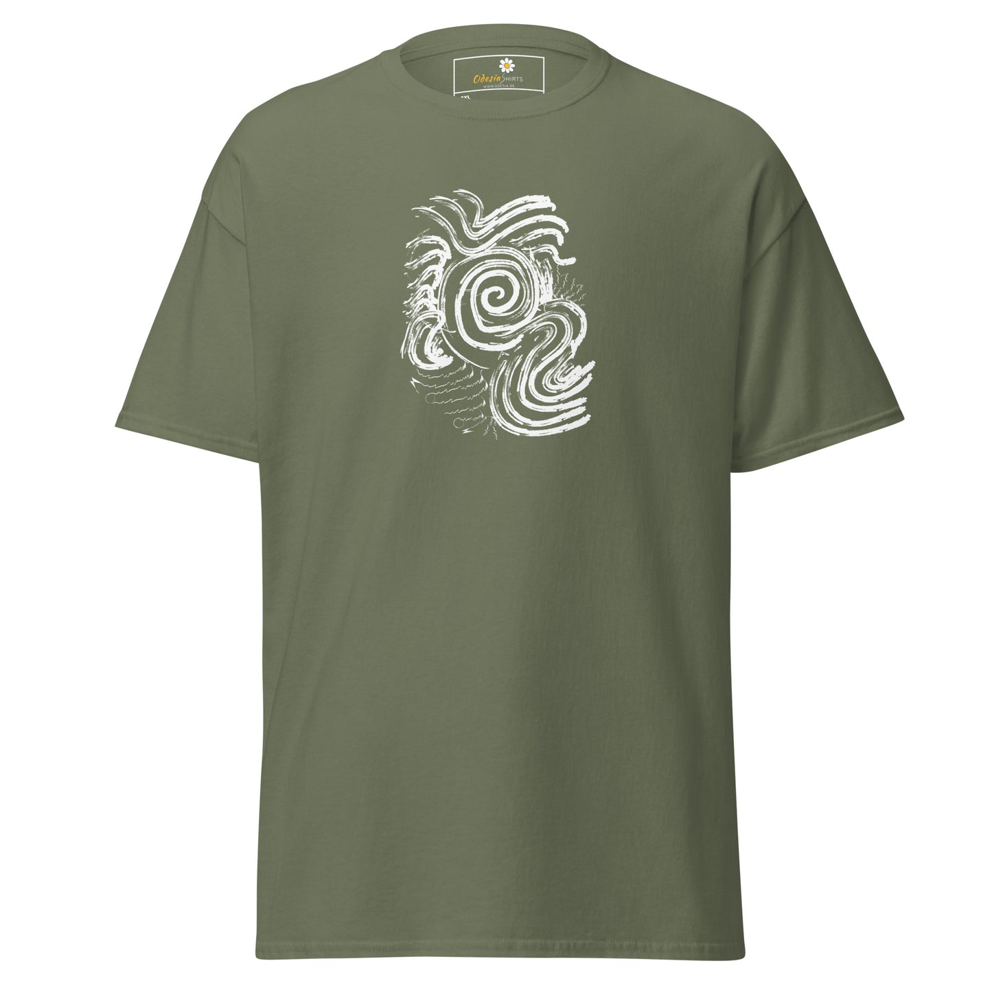 Unisex classic t-shirt - ABSTRACT SUNLIGHT WAVES - BIG