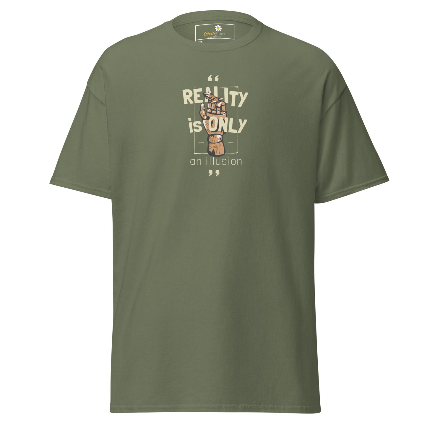 Unisex classic t-shirt - MYSTIC REALITY IS ONLY AN ILLUSION - BIG