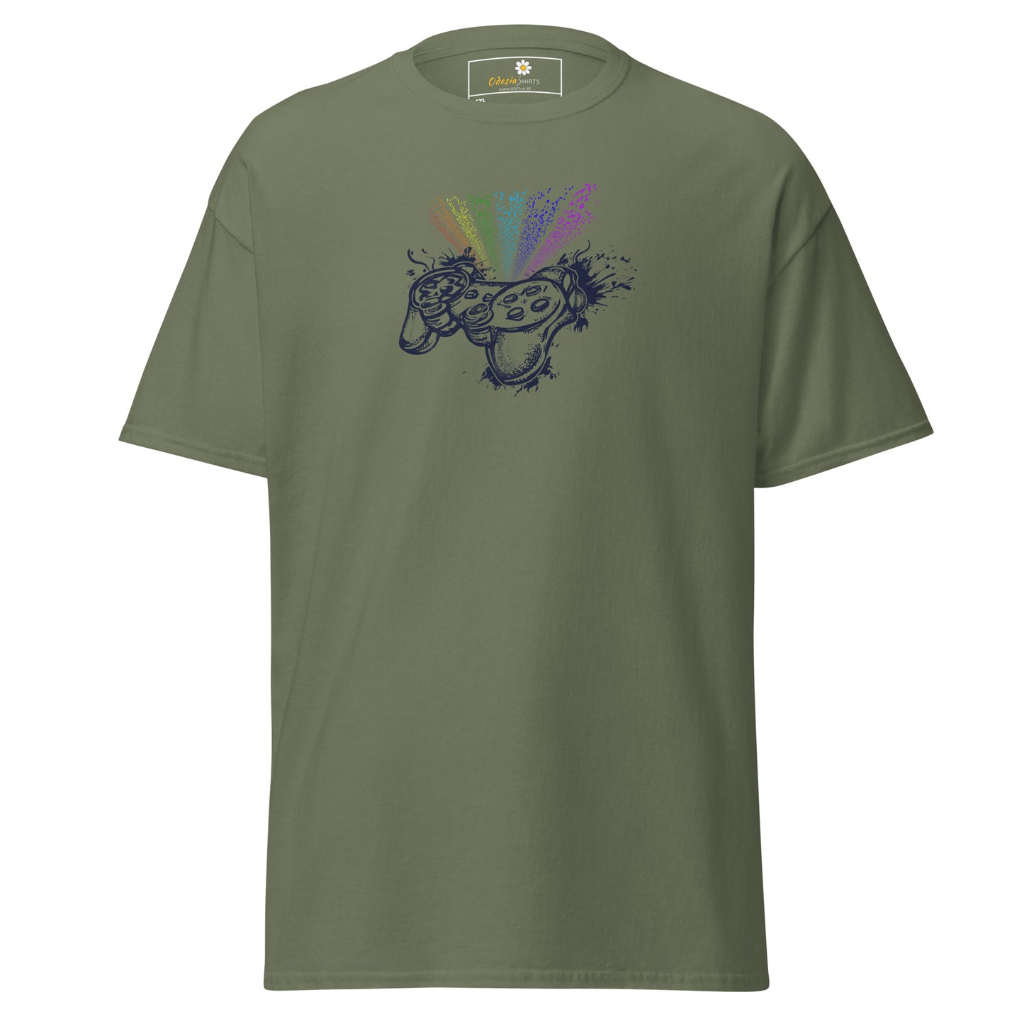 Unisex classic t-shirt - GAMERS COLORFUL CONTROLLER - BIG