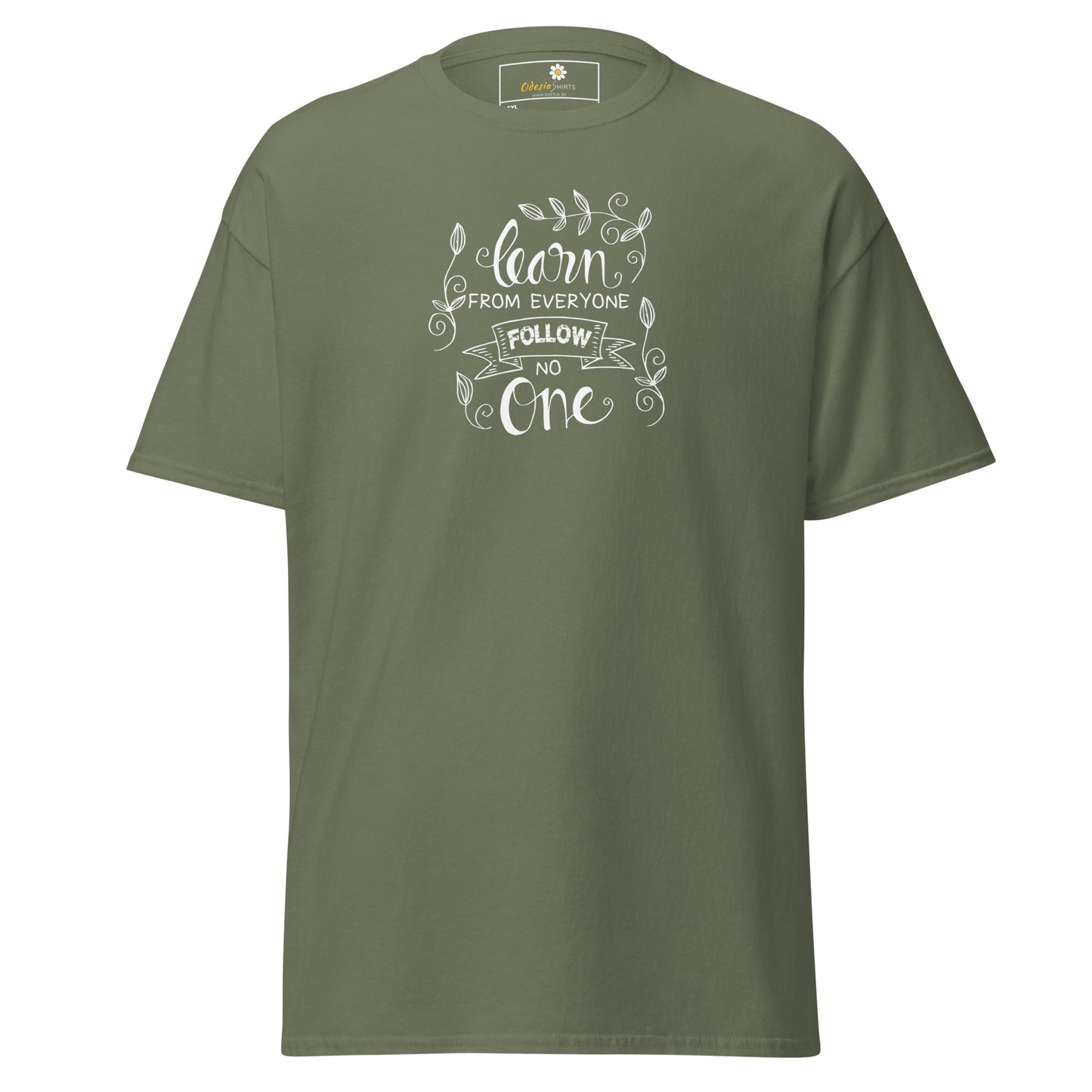 T-shirt classique pour homme - TEXTE APPRENEZ DE TOUS - GRAND