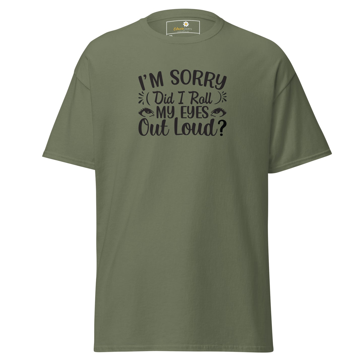 T-shirt classique pour homme - TEXT FUN DID I ROLL MY EYES OUT LOUD - BIG