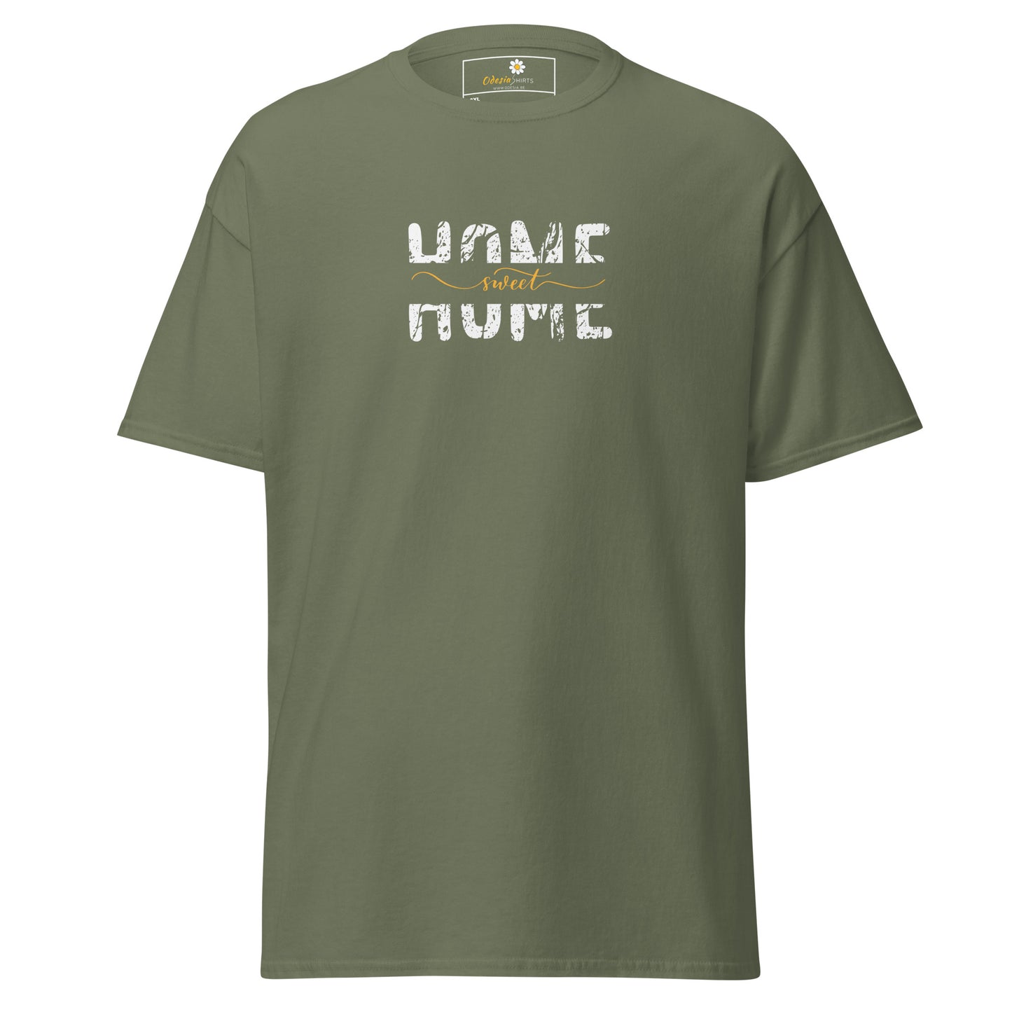 T-shirt classique pour homme - TEXT HOME SWEET HOME - BIG