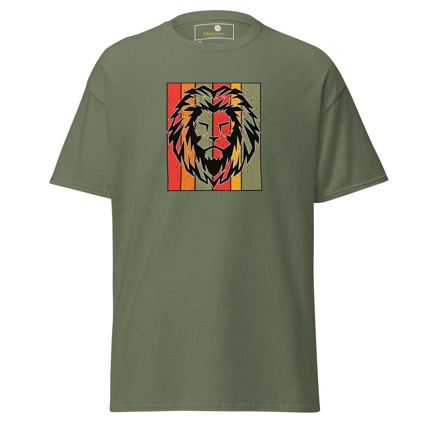 T-shirt classique homme - WILDLIFE LION HEAD - BIG