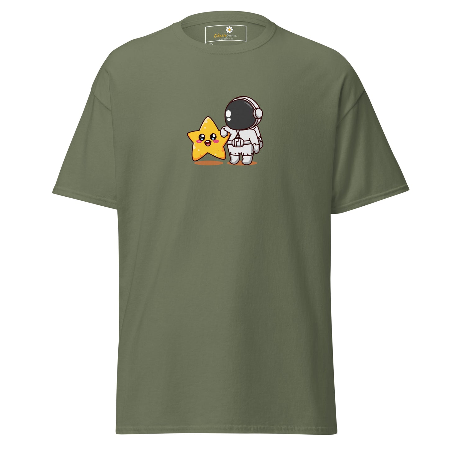 Unisex classic t-shirt - ASTRONAUT MINI STAR - BIG