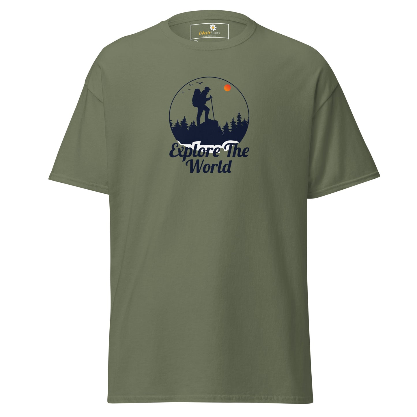 Unisex classic t-shirt - ADVENTURE EXPLORE THE WORLD - BIG