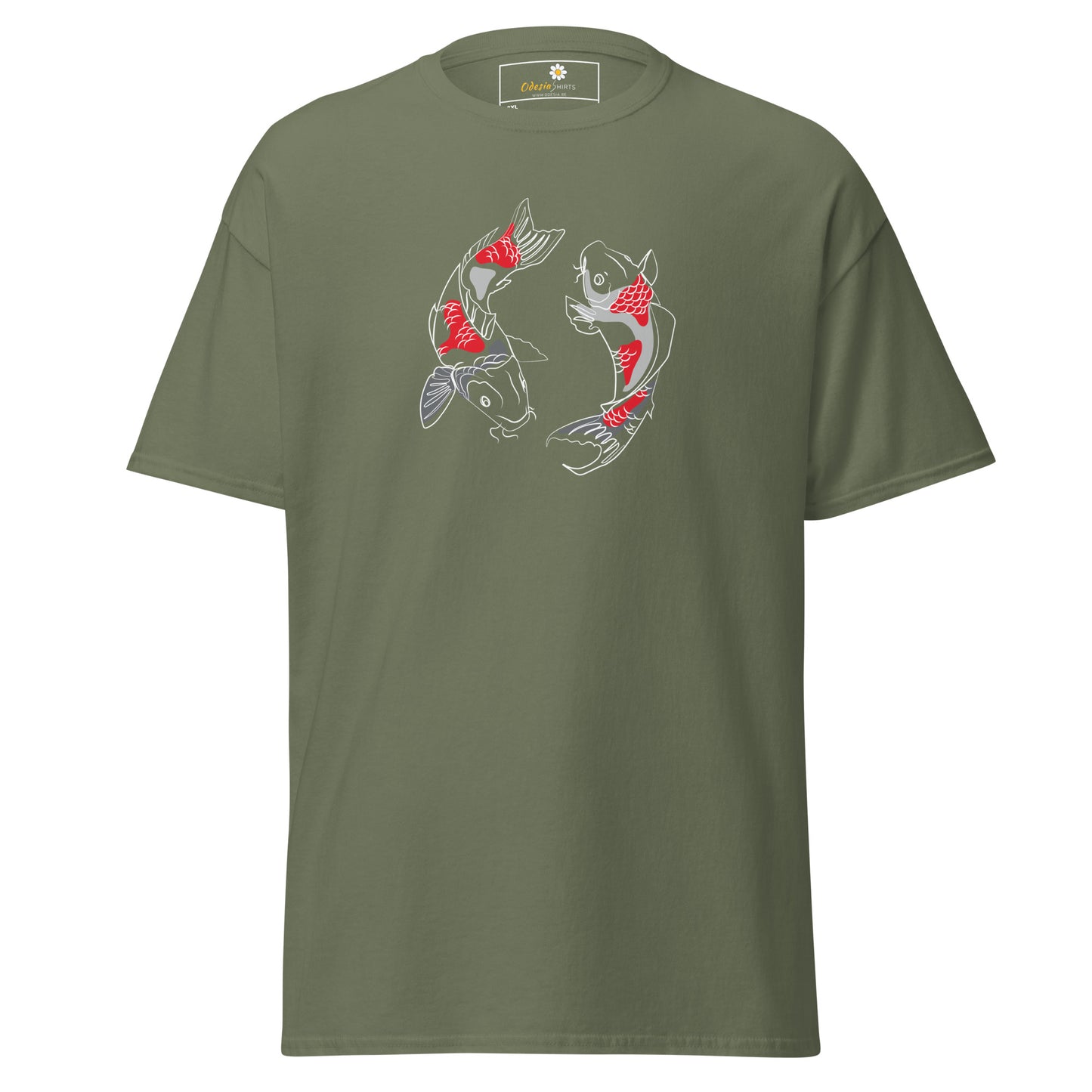 T-shirt classique unisexe - ANIMAUX KOI FISH - GRAND