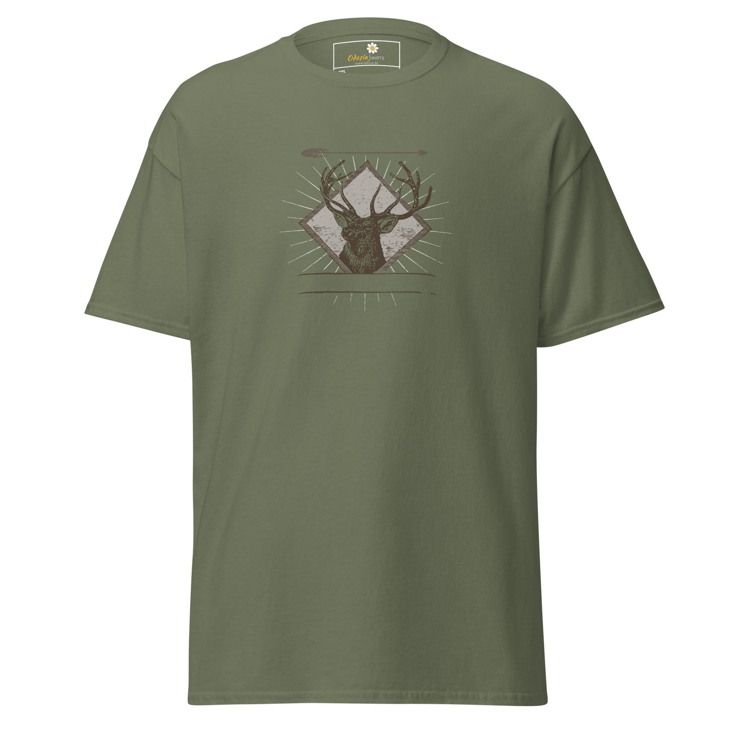 T-shirt classique unisexe - ANIMAUX CERF FLÈCHE - GRAND