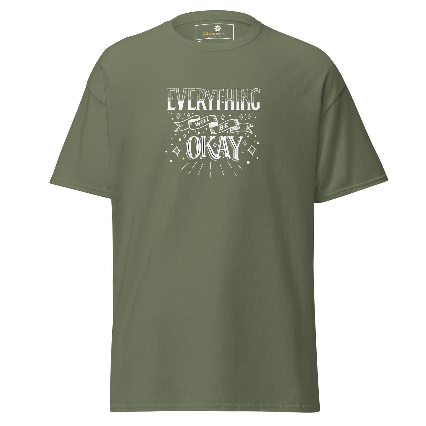 T-shirt classique pour homme - TEXT TOUT VA BIEN ÊTRE - GRAND