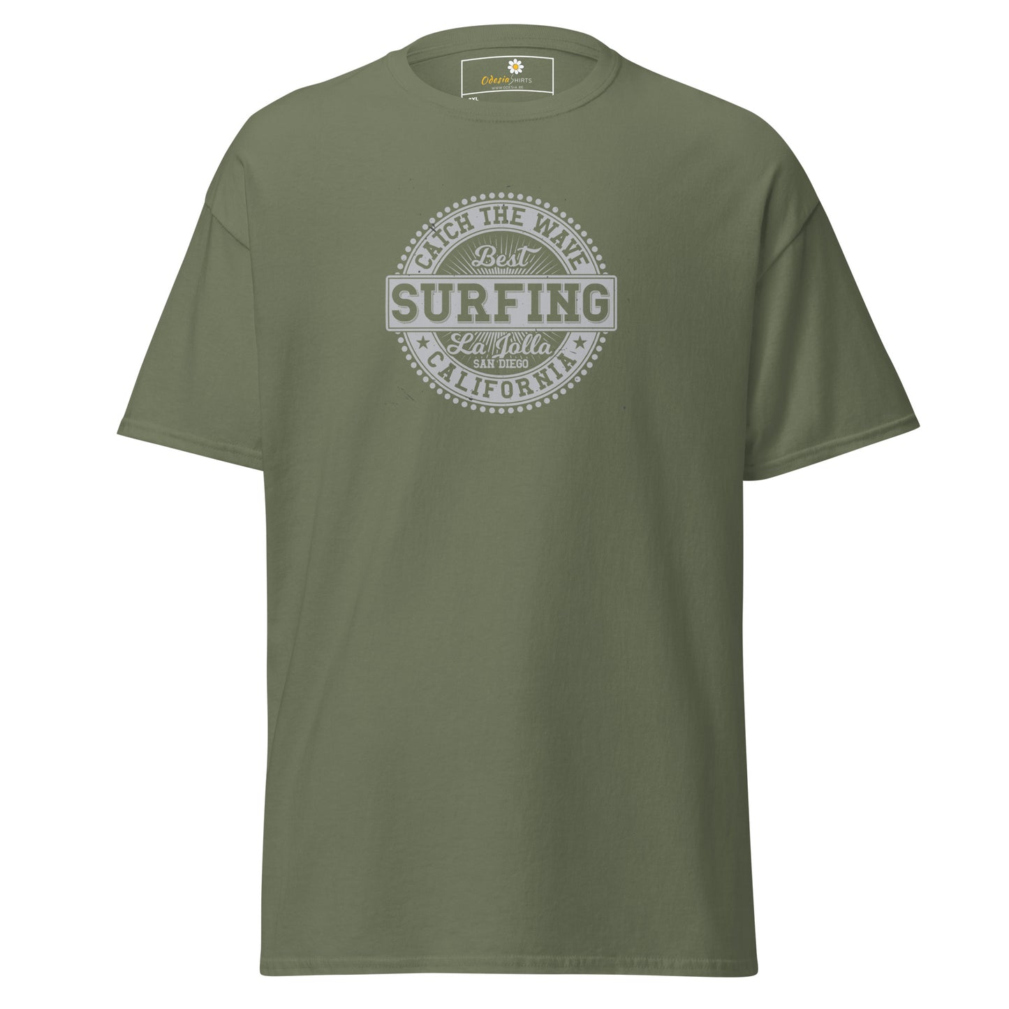Heren klassiek t-shirt - SUMMER SURFING CALIFORNIA - GROOT