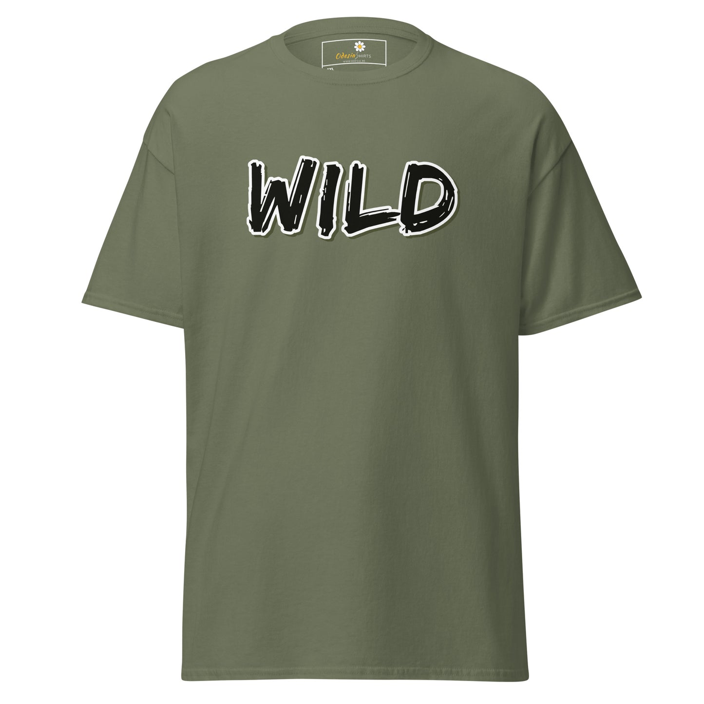 T-shirt classique pour homme - TEXT WILD - BIG