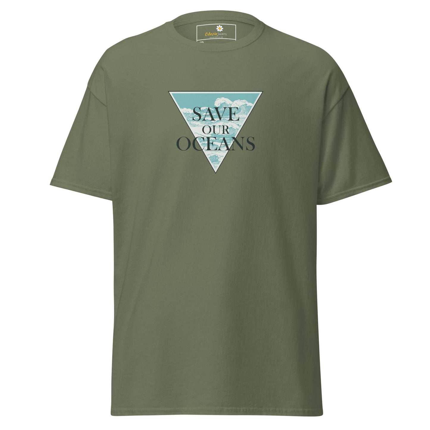 Unisex classic t-shirt - ECOLOGY SAVE OUR OCEANS - BIG