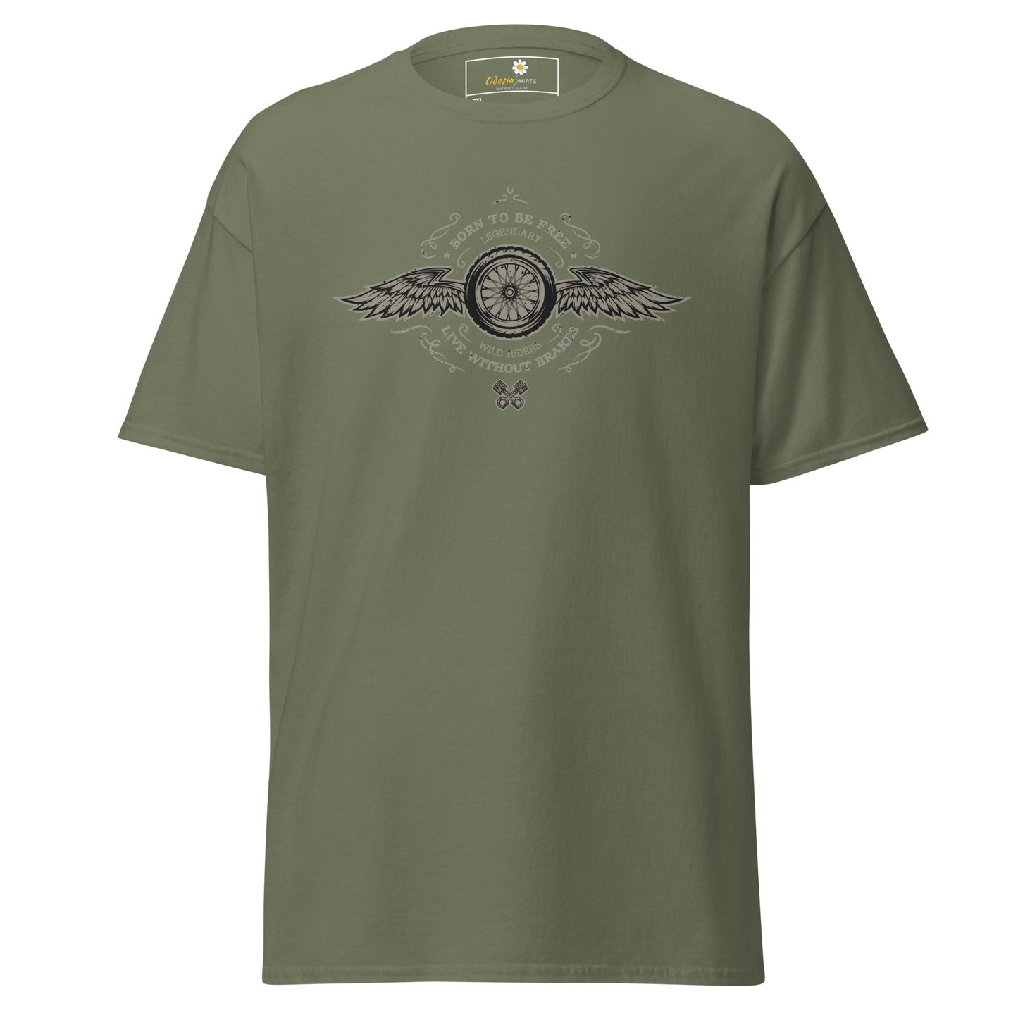 T-shirt classique homme - VINTAGE BORN TO BE FREE - GRAND
