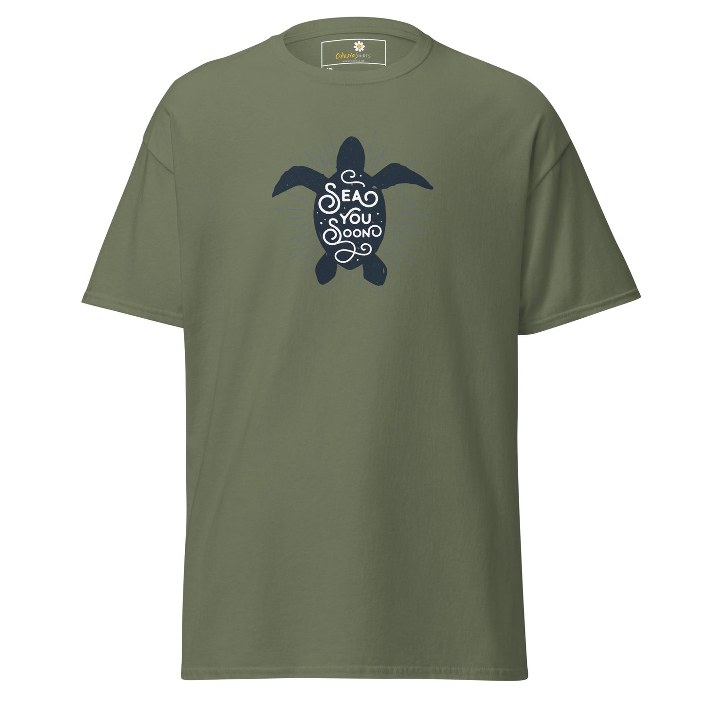 T-shirt classique pour homme - WILDLIFE TURTLE SEE YOU - BIG