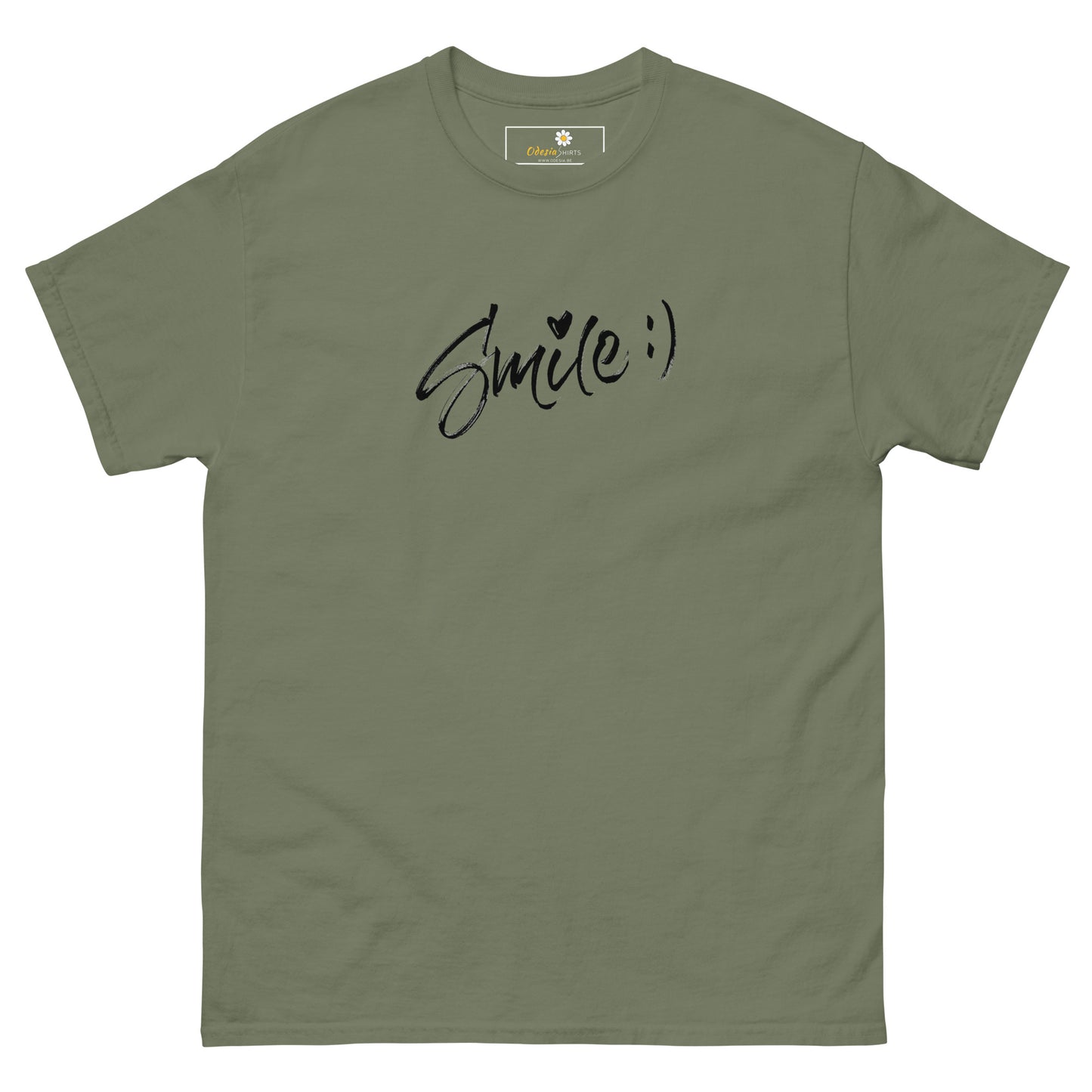 T-shirt classique pour homme - TEXT SMILE - BIG