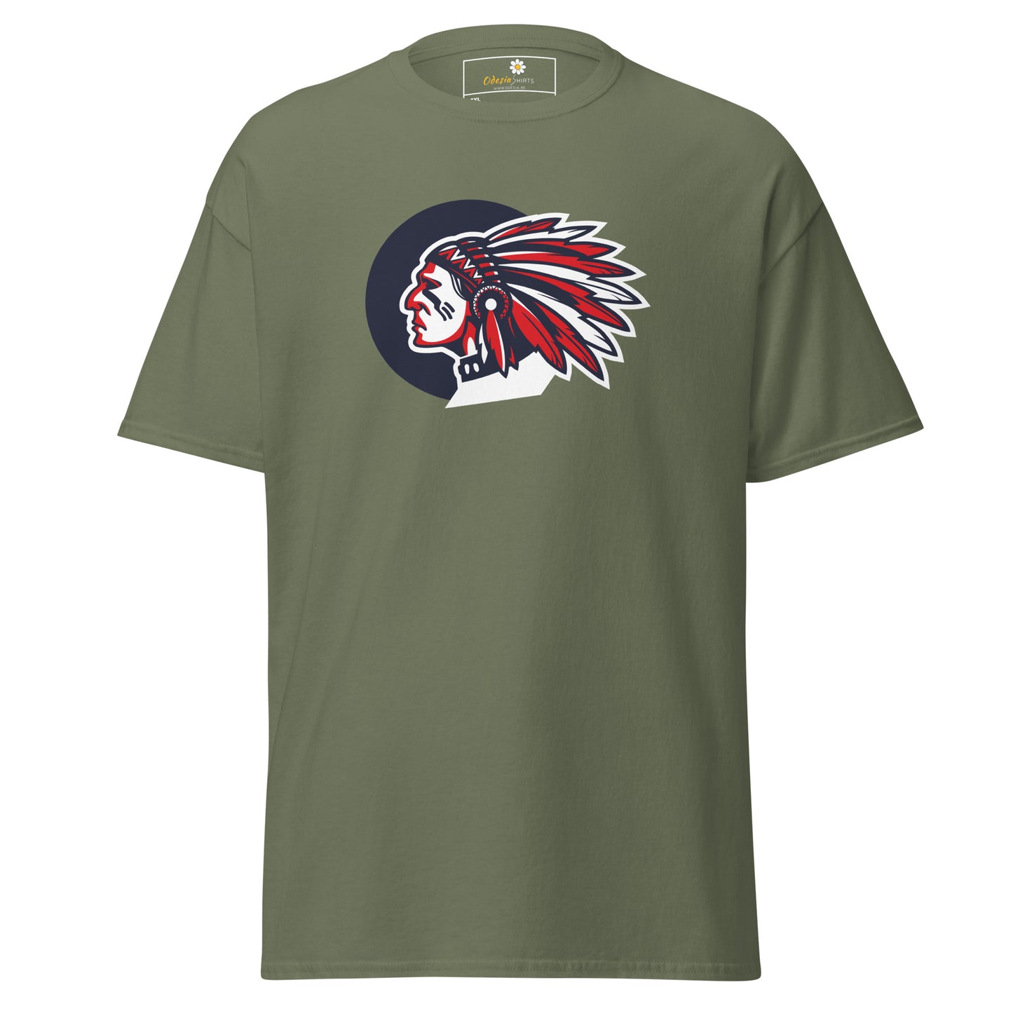 T-shirt classique homme - VINTAGE INDIAN HEAD - GRAND