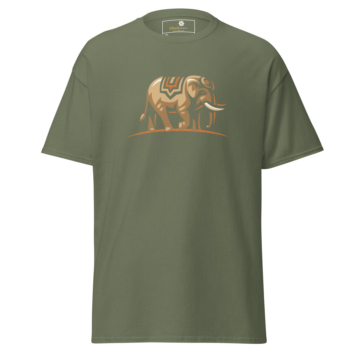 T-shirt classique pour homme - ÉLÉPHANT INDIEN FAUNE - GRAND