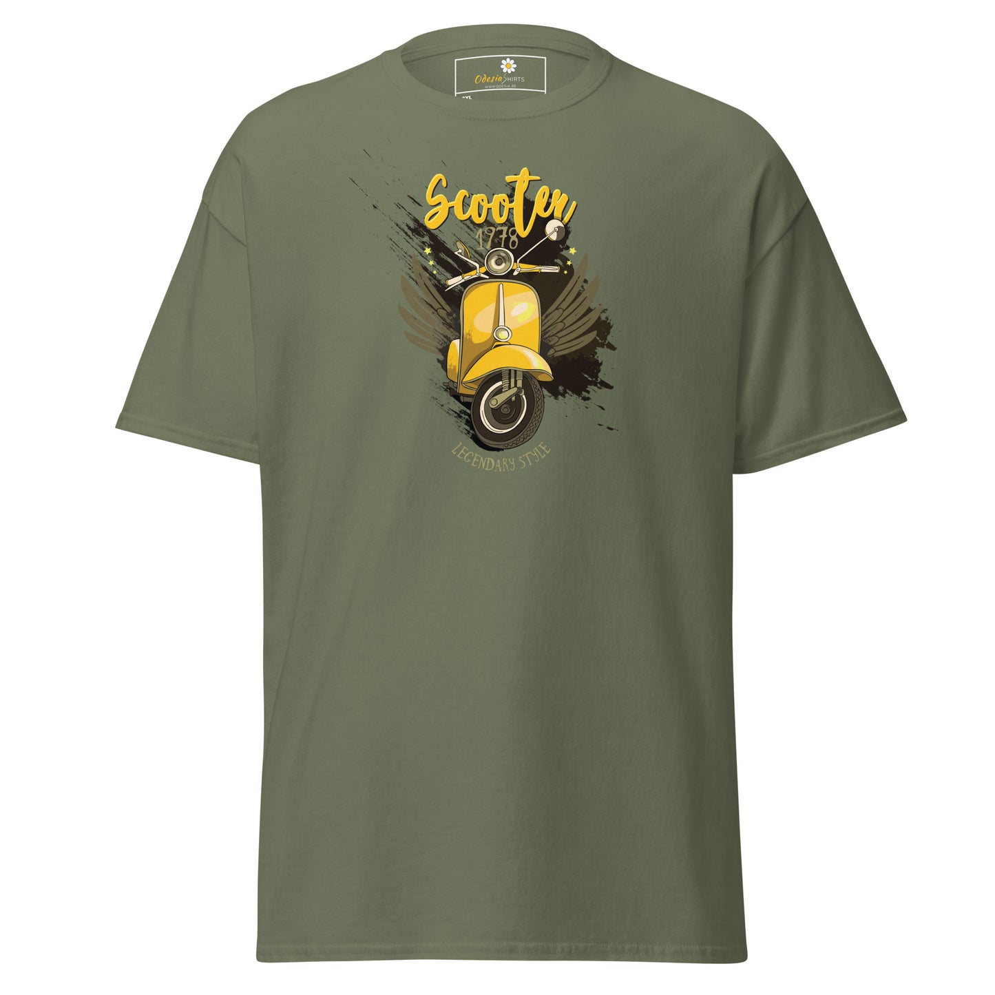 T-shirt classique homme - VINTAGE SCOOTER 1978 - GRAND