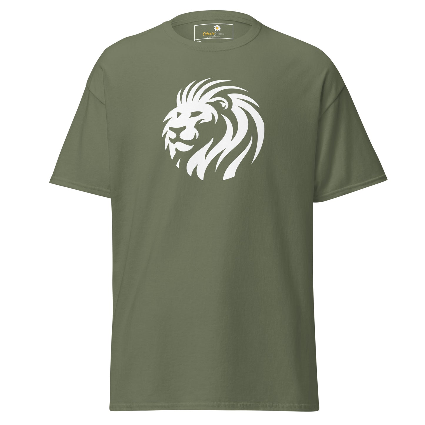 T-shirt classique pour homme - WILDLIFE LION HEAD HEAD CIRCLE - BIG