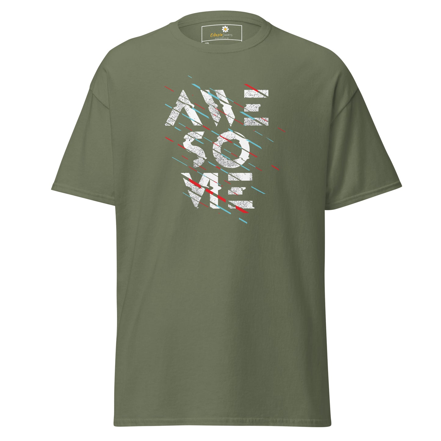 T-shirt classique pour homme - Texte génial - Grand