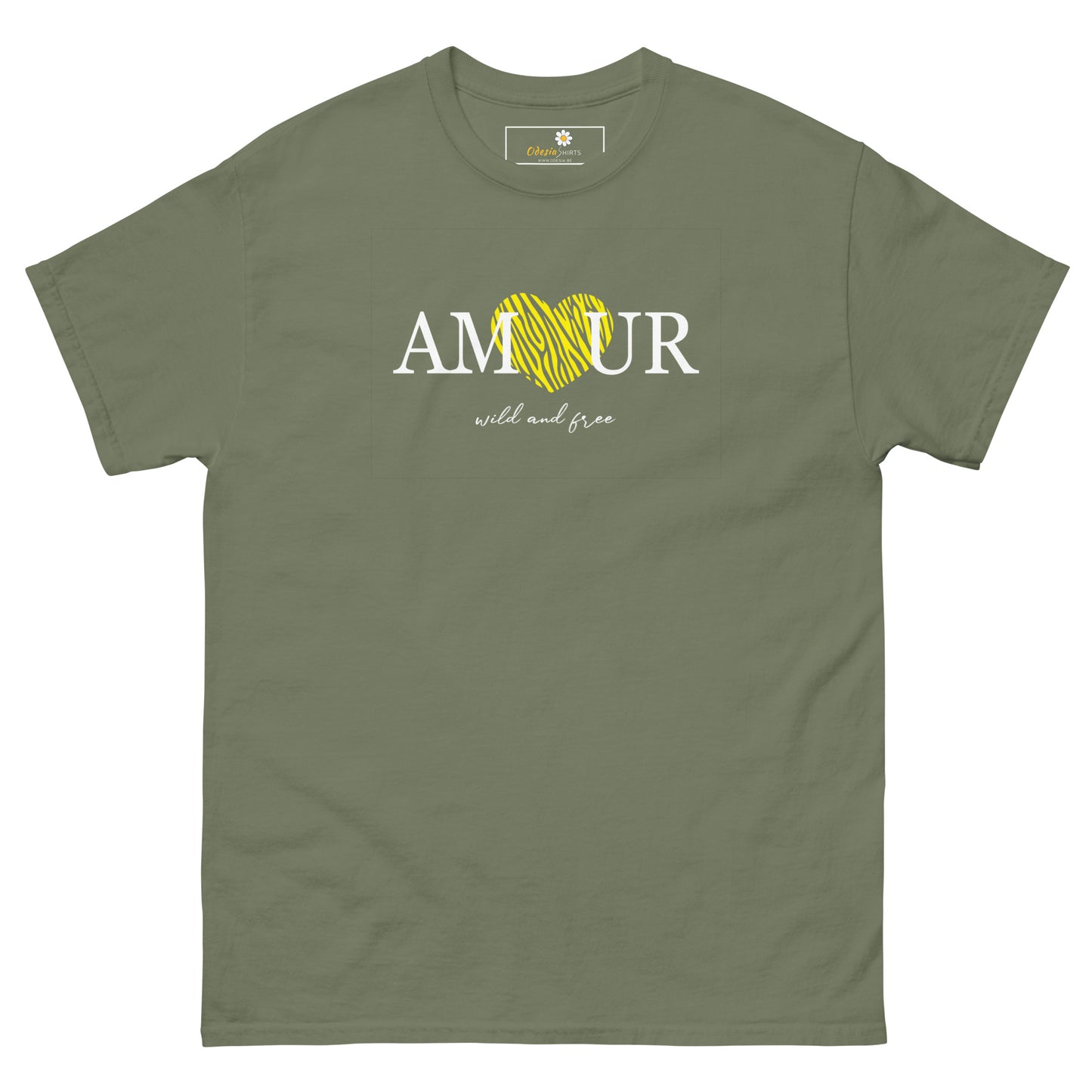 T-shirt classique homme - TEXT AMOUR WILD AND FREE - GRAND