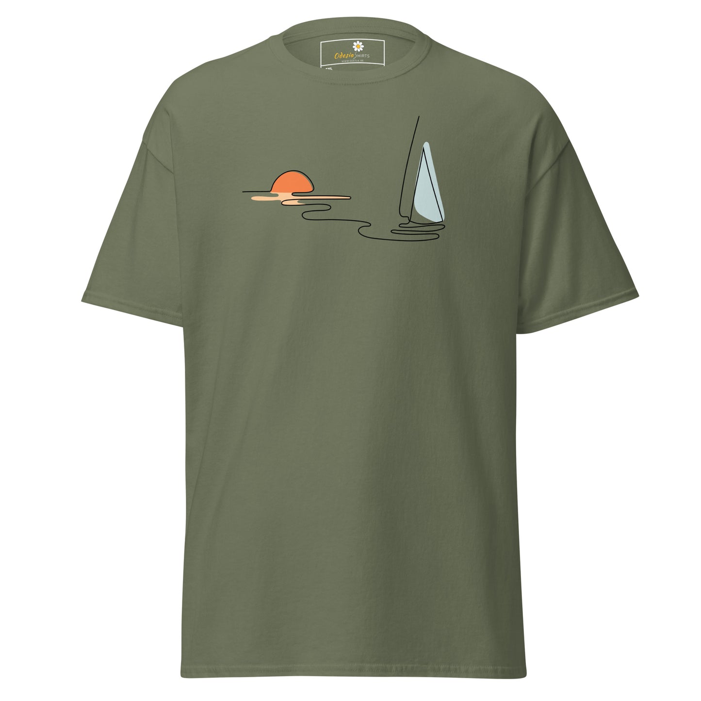 T-shirts classiques pour hommes - NATURE LINE SUNSE5T BOAT - BIG
