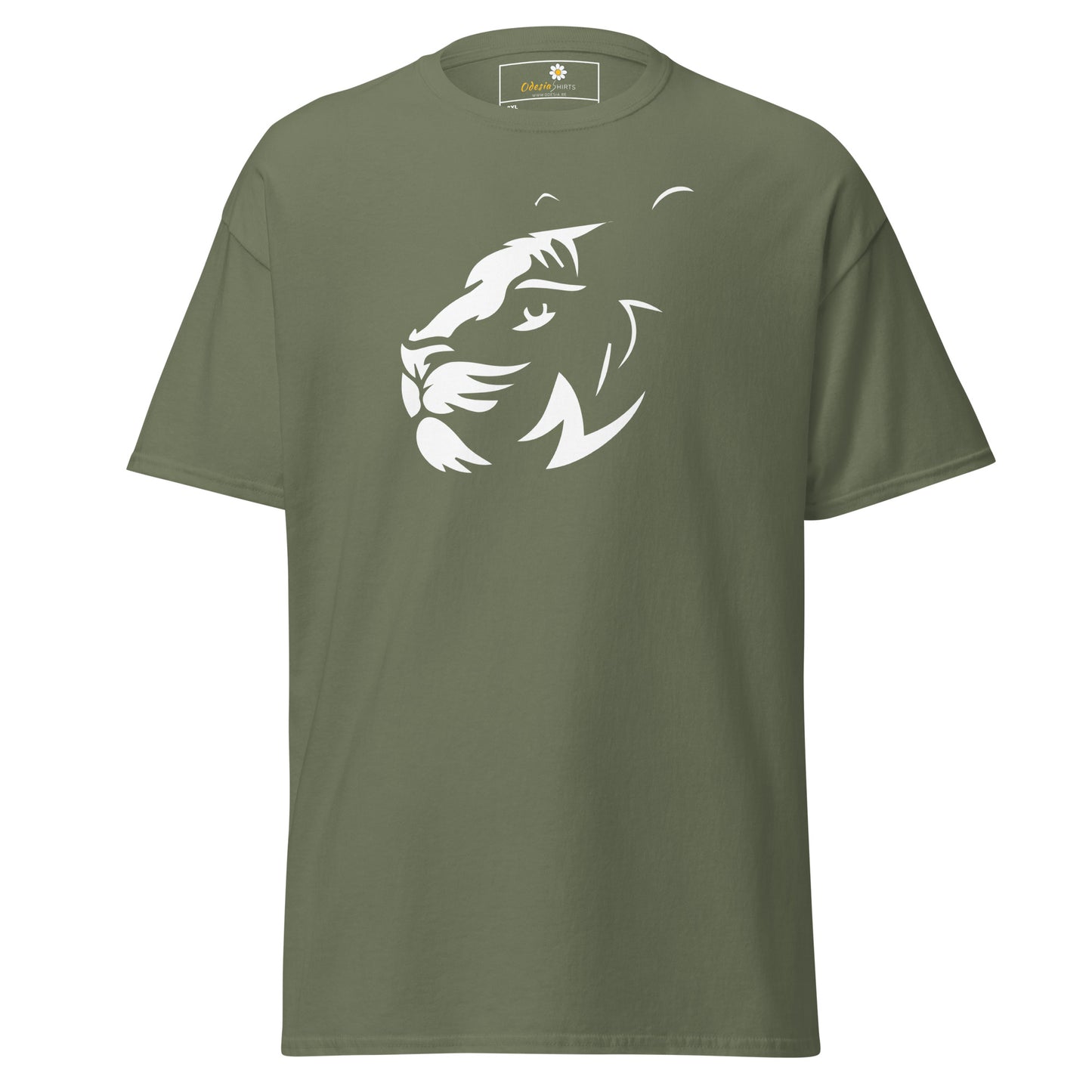 Klassiek T-shirt voor heren - WILDLIFE BIG CAT HEAD - GROOT