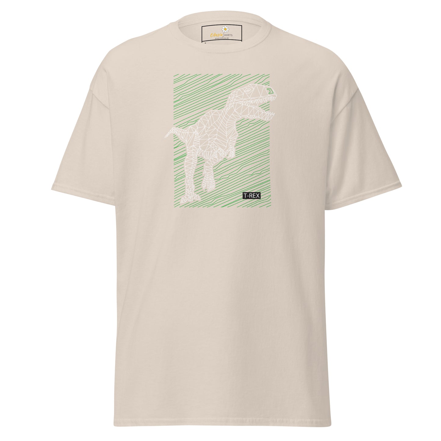 Heren klassiek t-shirt - WILD LIFE TREX DINOSAURUS - REGULAR
