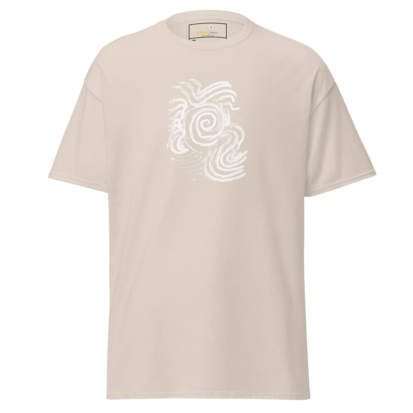 Unisex classic t-shirt - ABSTRACT SUNLIGHT WAVES - BIG