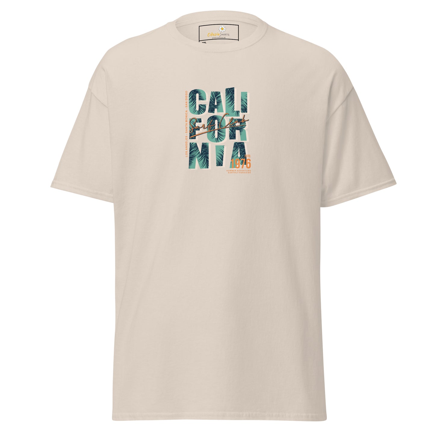 Heren klassiek t-shirt - TEXT CALIFORNIA - GROOT