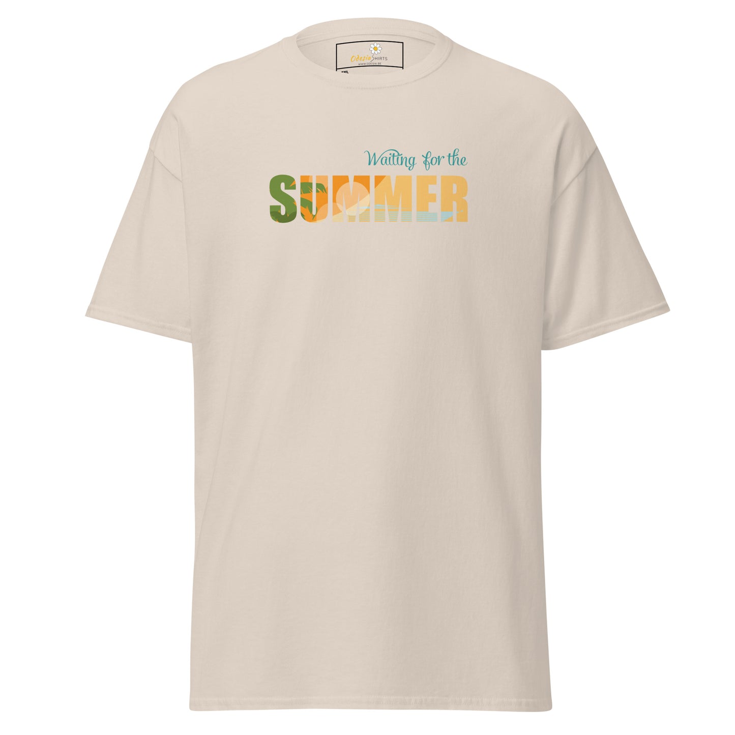 T-shirt classique pour homme - L'ÉTÉ ATTEND - GRAND