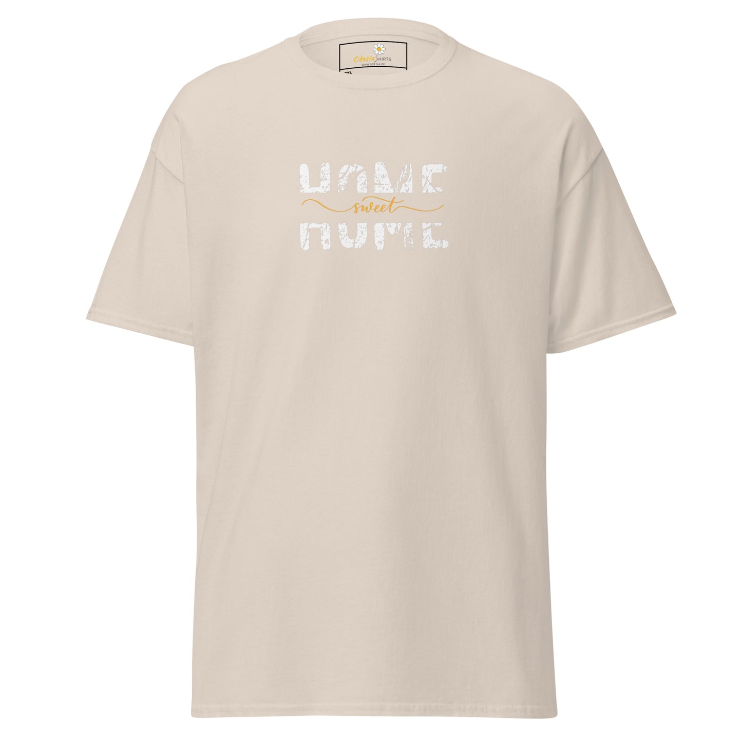 T-shirt classique pour homme - TEXT HOME SWEET HOME - BIG