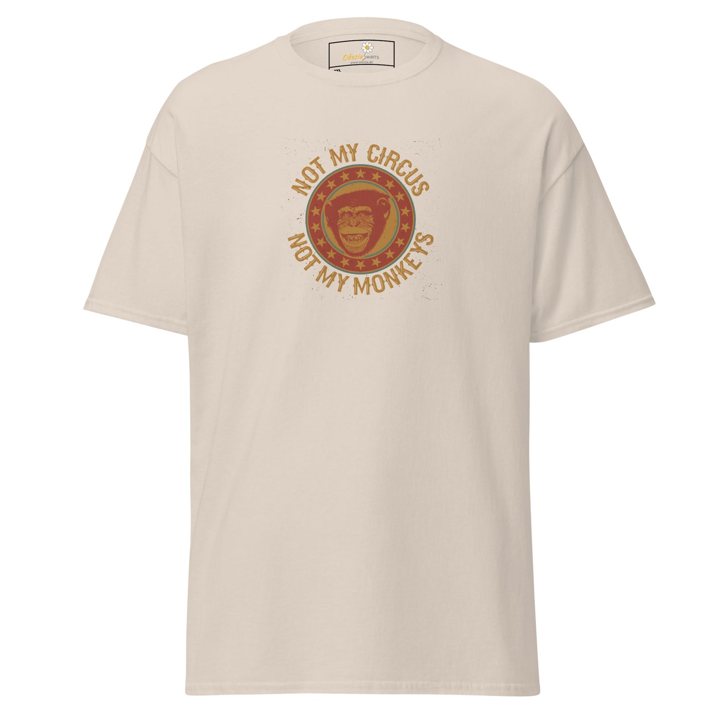 T-shirt classique homme - VINTAGE NOT MY MONKEYS CIRCUS - GRAND