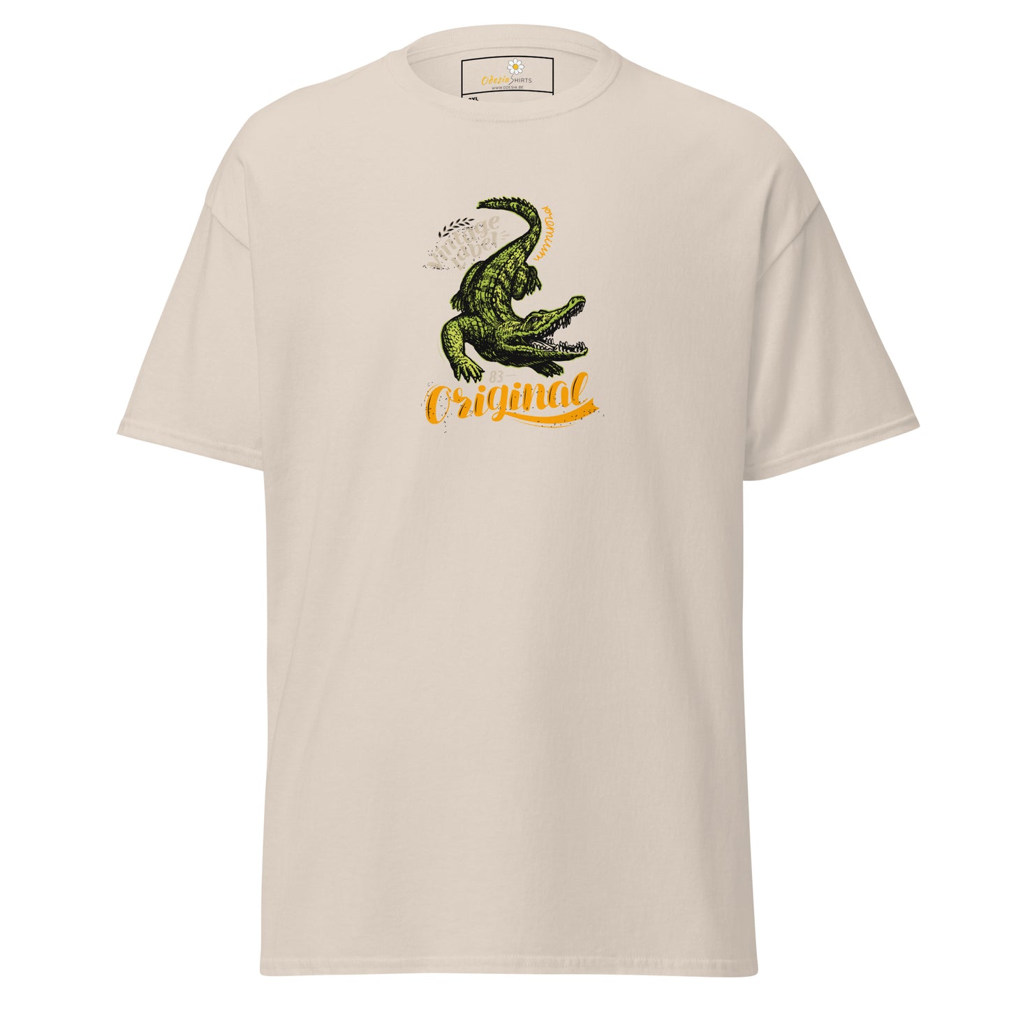 Heren klassiek t-shirt - WILDLIFE CROCODILE - GROOT
