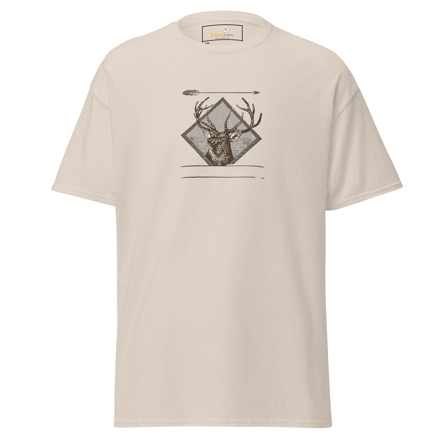 T-shirt classique unisexe - ANIMAUX CERF FLÈCHE - GRAND