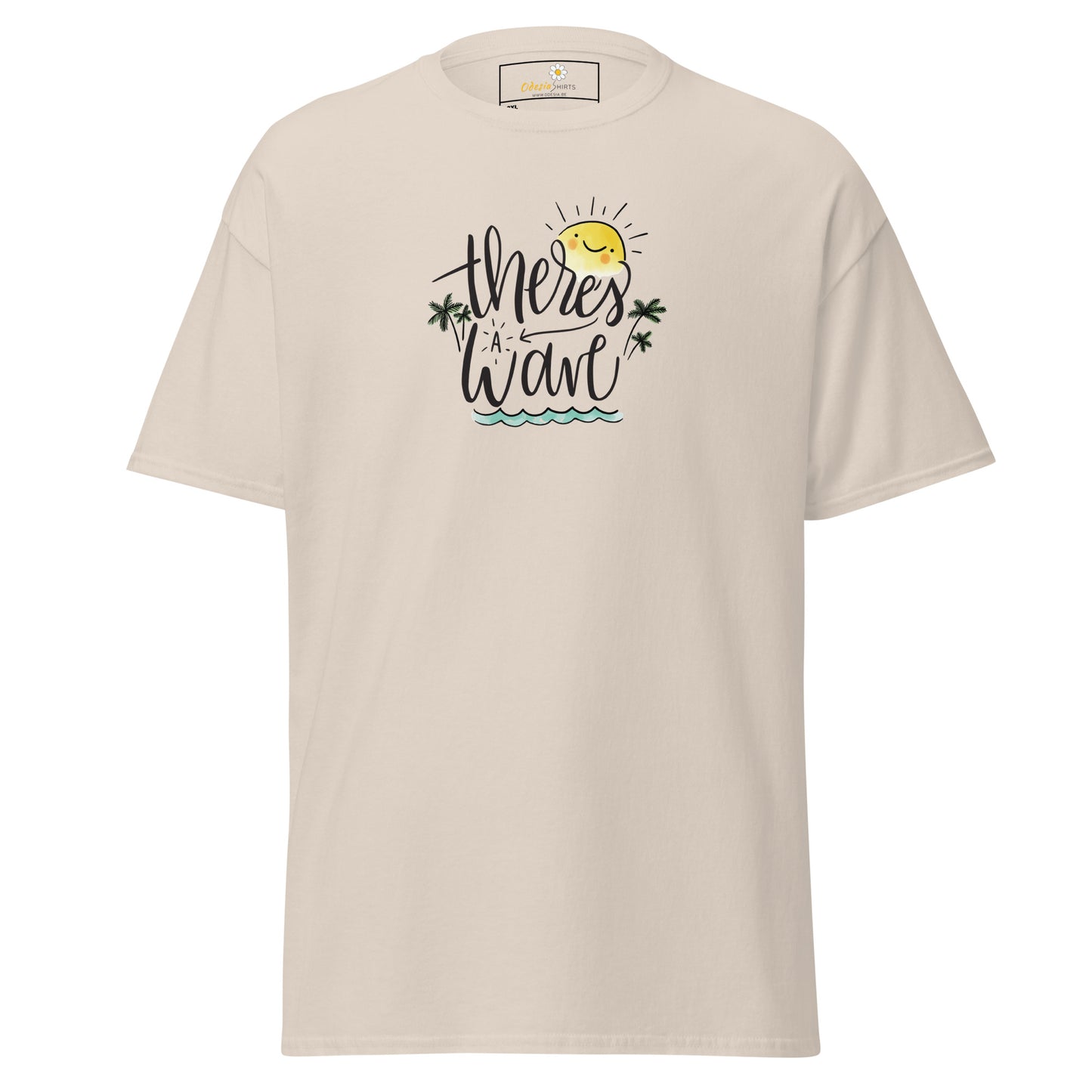 T-shirt classique pour homme - SUMMER THERES A WAVE - BIG