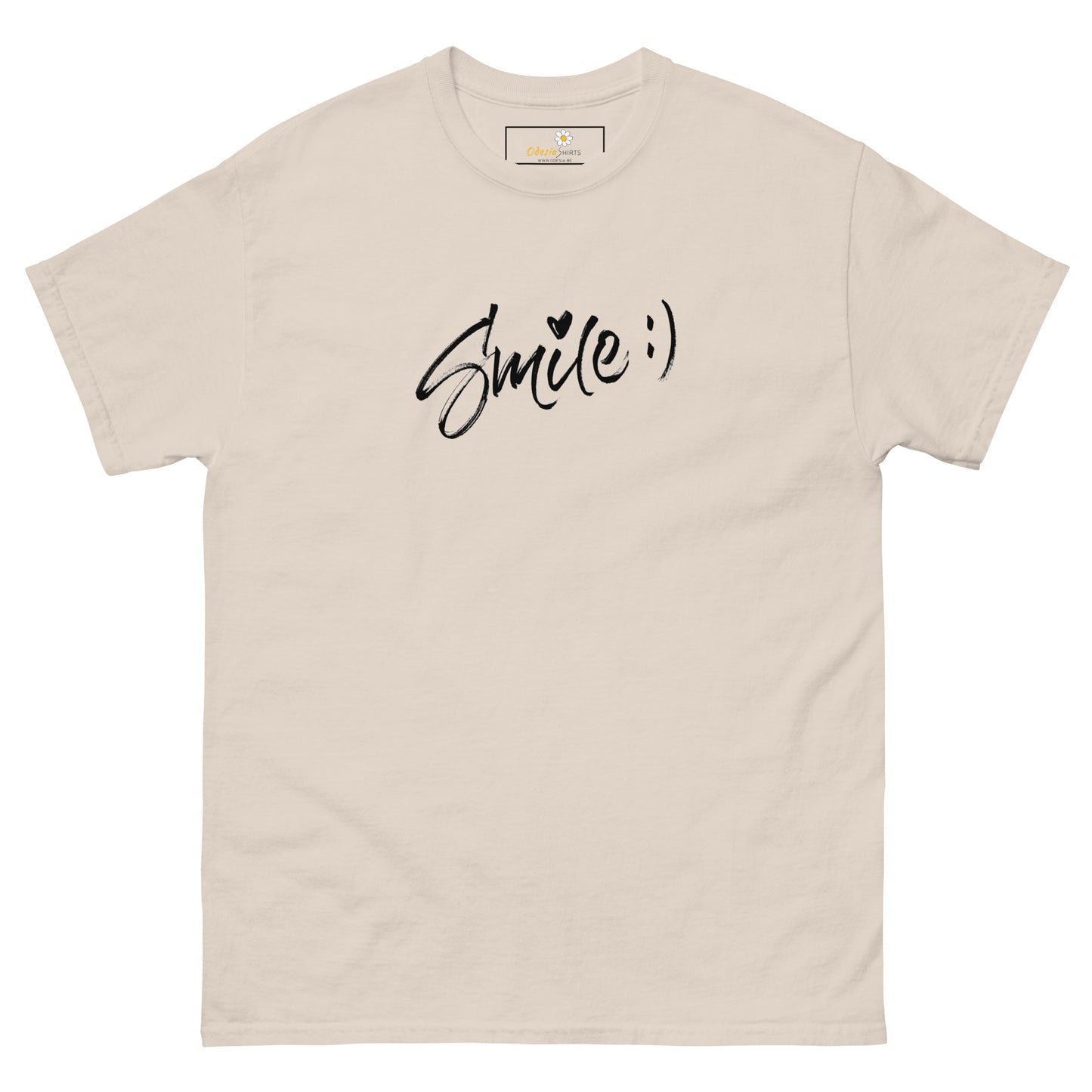 T-shirt classique pour homme - TEXT SMILE - BIG
