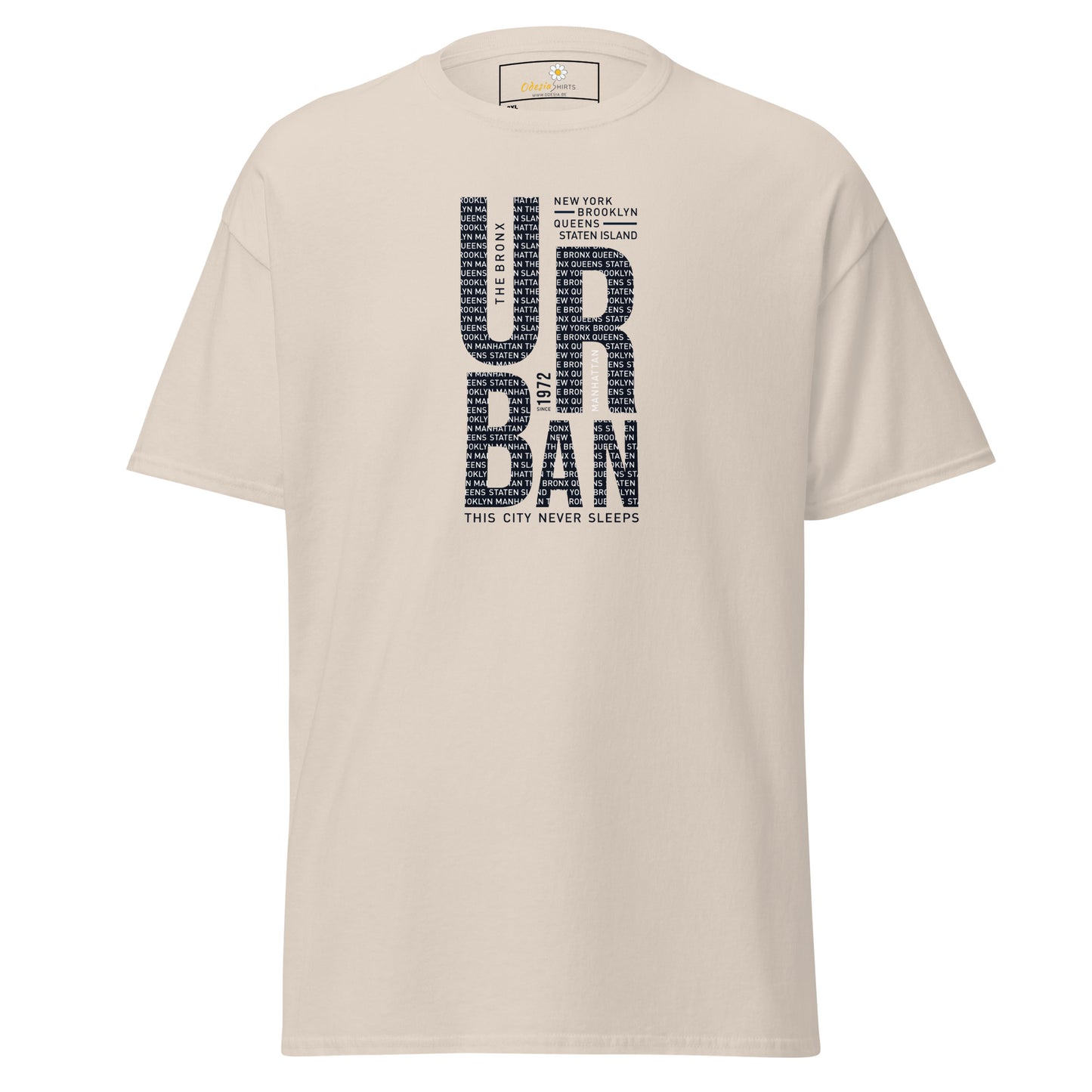 Heren klassiek t-shirt - URBAN DESIGN - GROOT