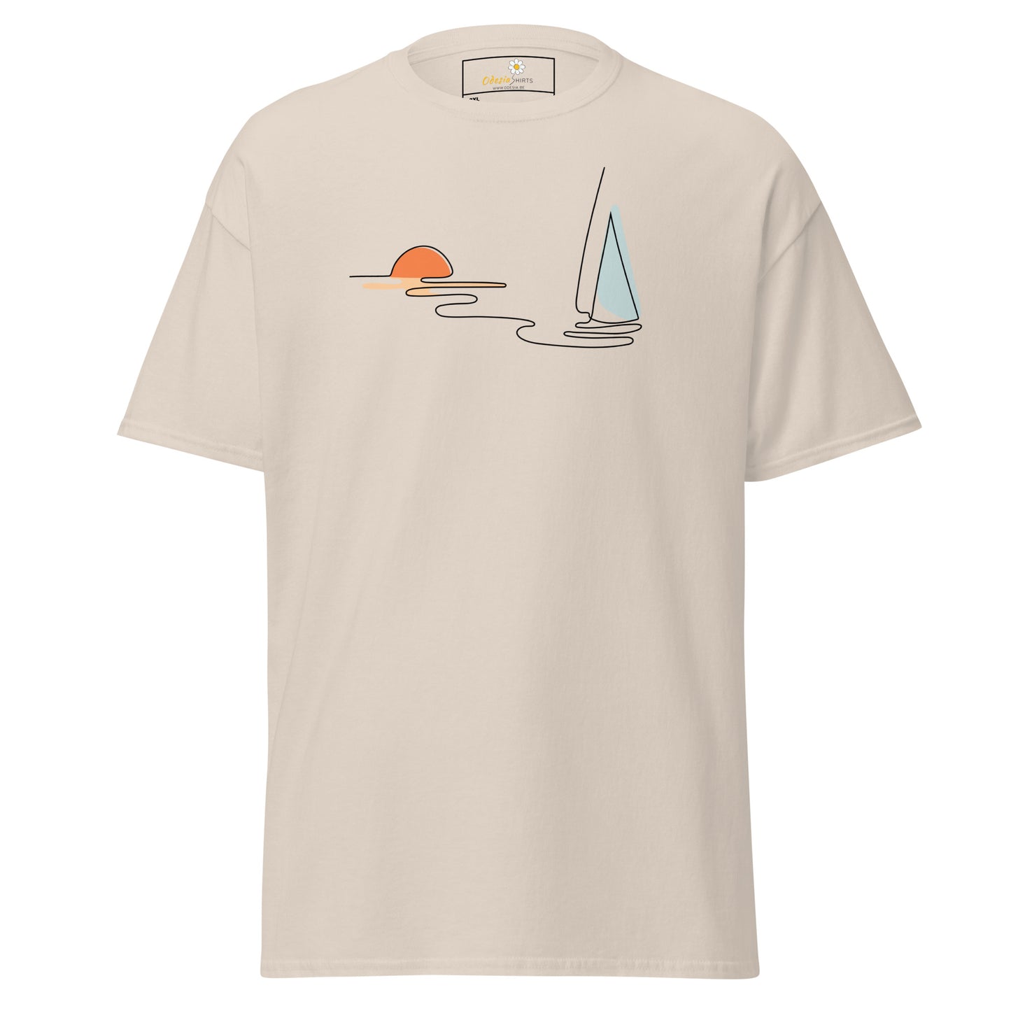 T-shirts classiques pour hommes - NATURE LINE SUNSE5T BOAT - BIG