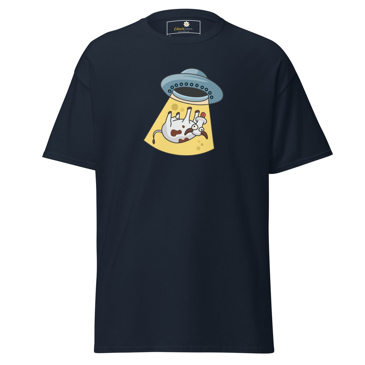 Unisex classic t-shirt - ALIEN SPACE COW - REGULAR