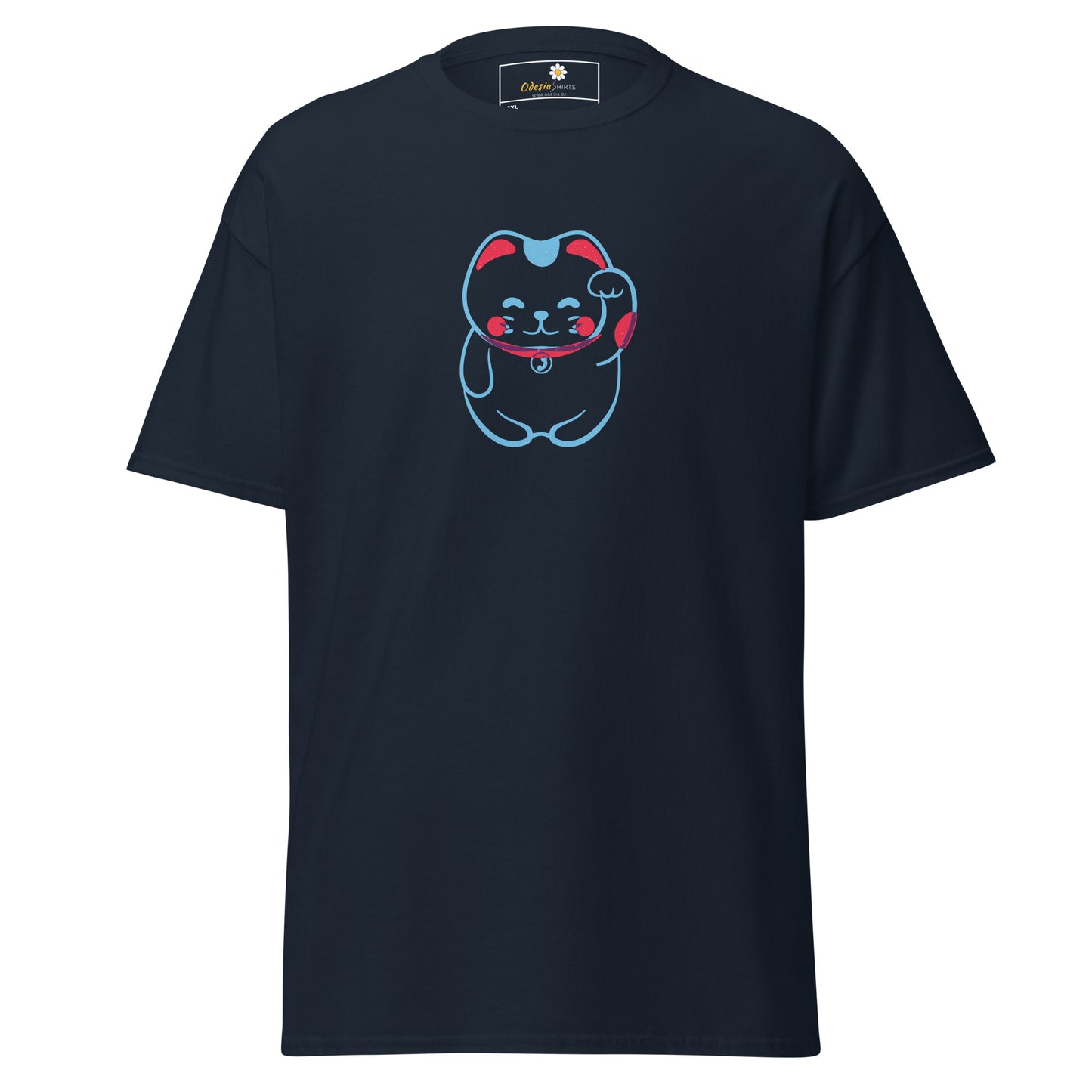 Unisex classic t-shirt - ANIMALS SPIRITUAL LUCKY CAT 1 - BIG