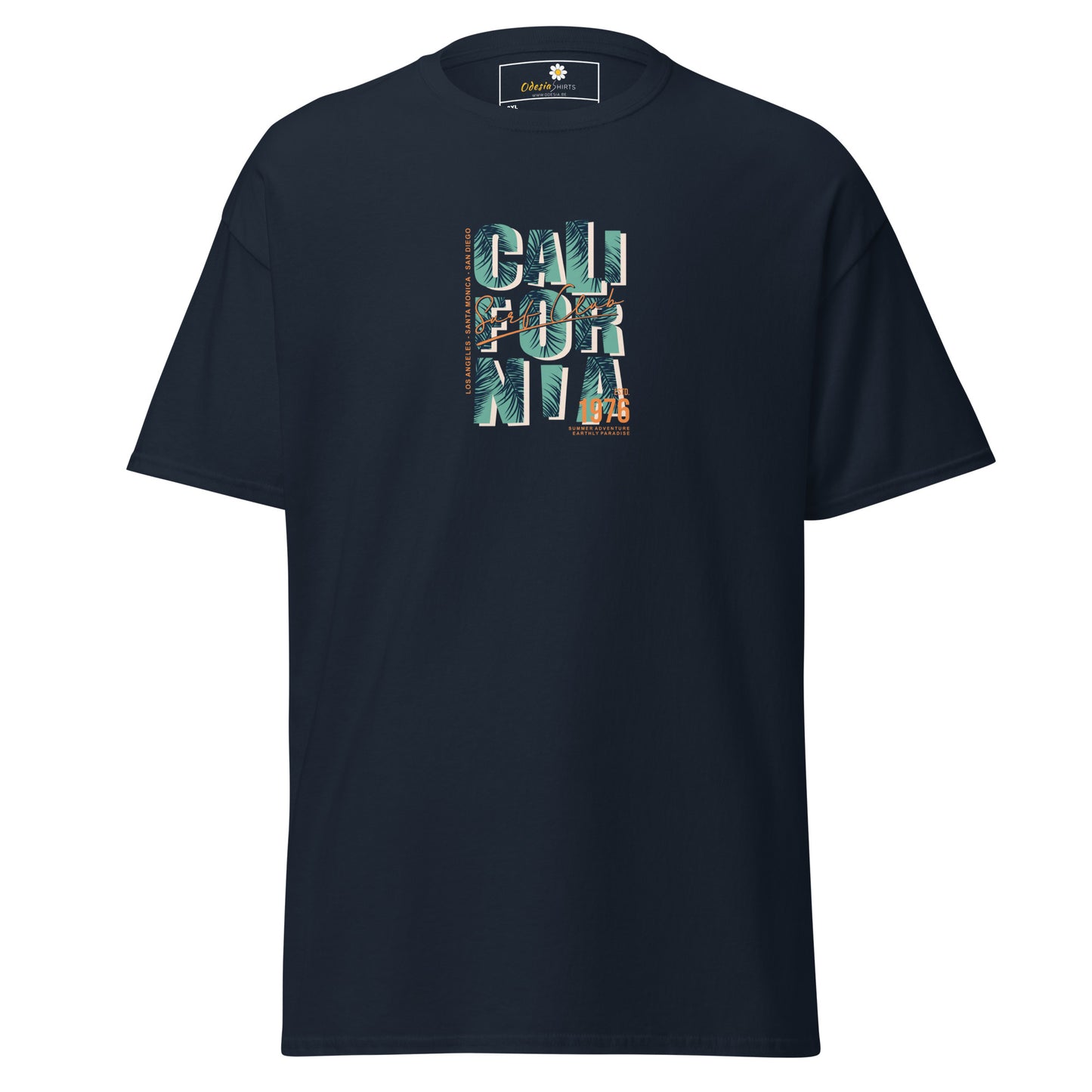 Heren klassiek t-shirt - TEXT CALIFORNIA - GROOT