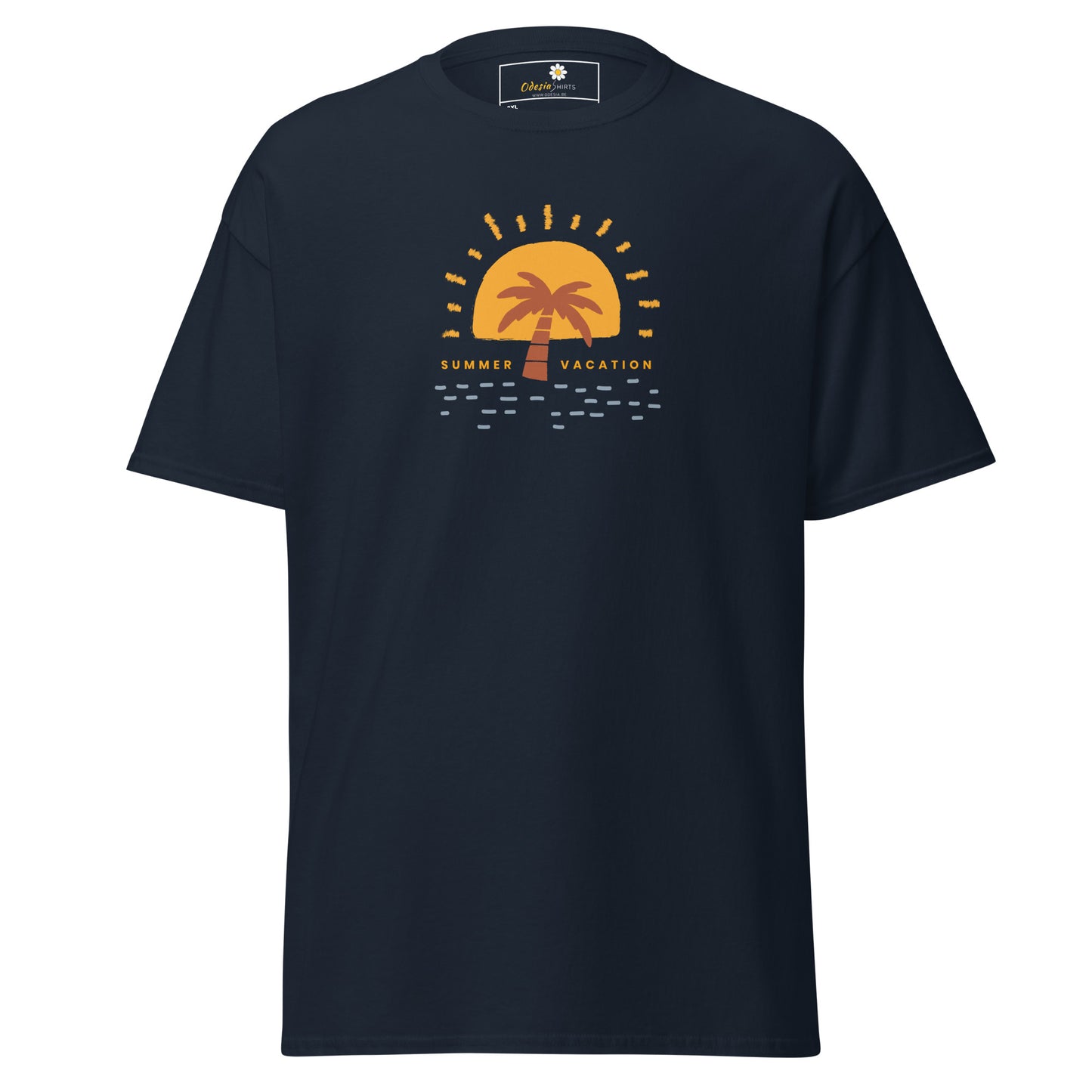 Heren klassiek t-shirt - ZOMERVAKANTIE - GROOT