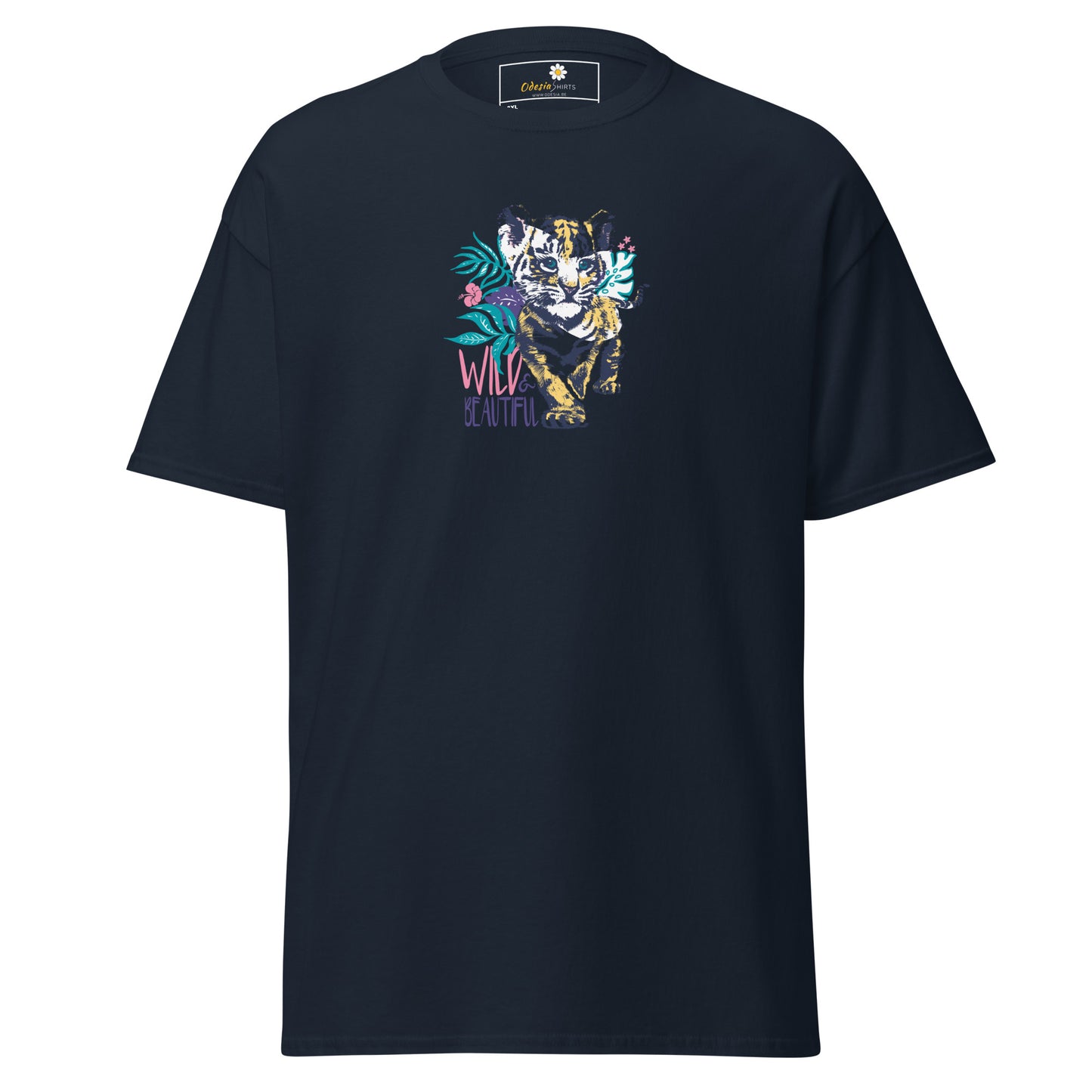 Heren klassiek t-shirt - WILDLIFE AND BEAUTIFUL - GROOT