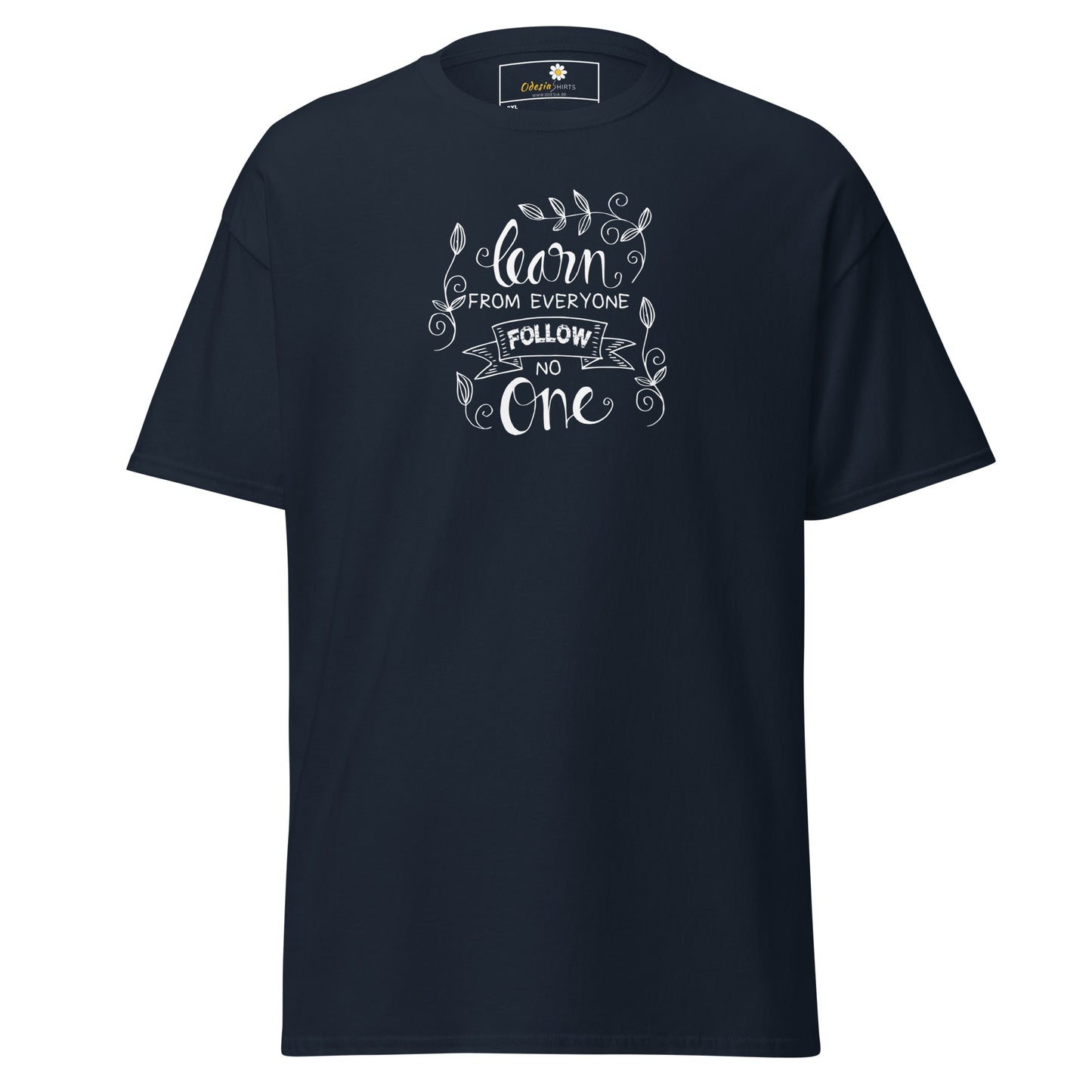 T-shirt classique pour homme - TEXTE APPRENEZ DE TOUS - GRAND