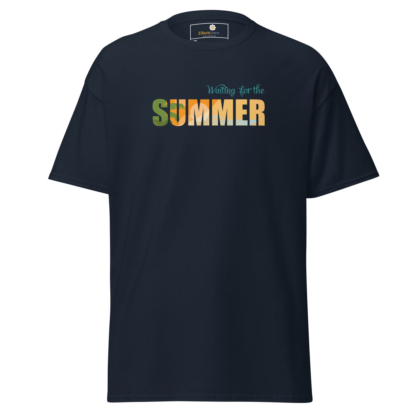T-shirt classique pour homme - L'ÉTÉ ATTEND - GRAND