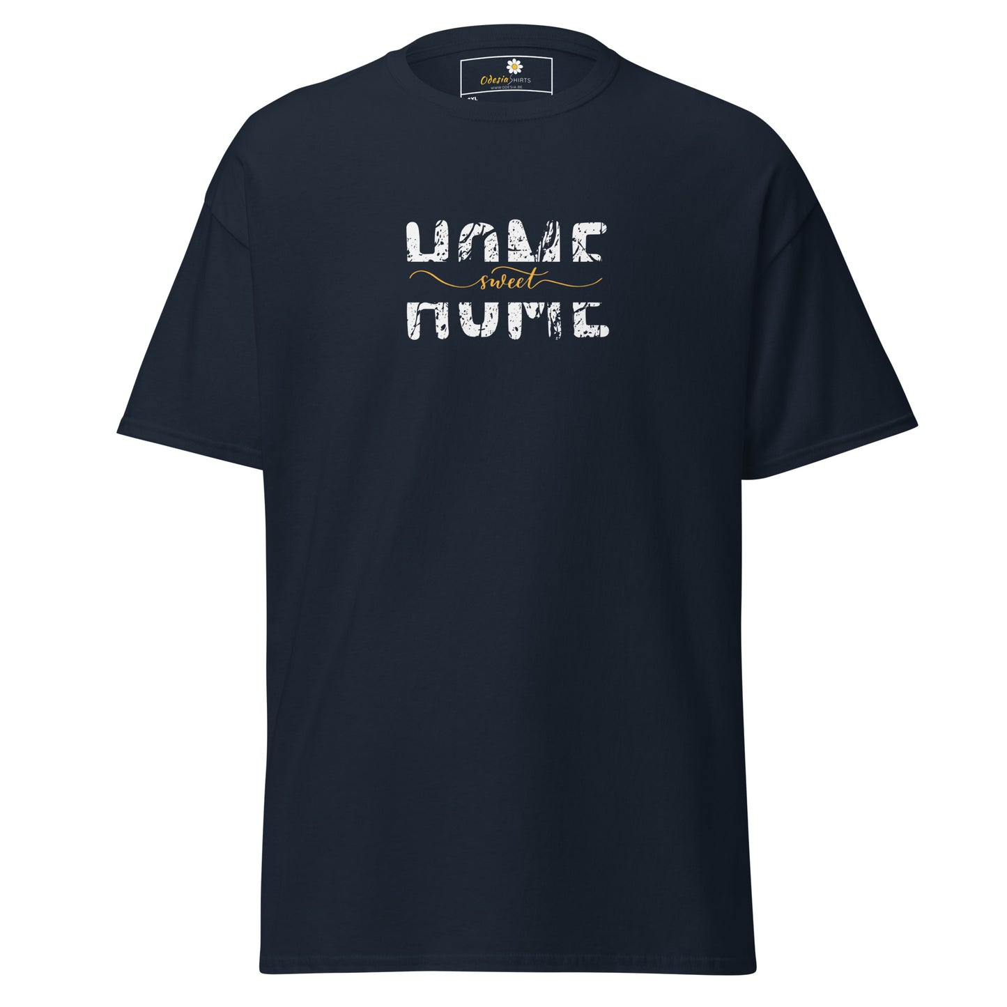 T-shirt classique pour homme - TEXT HOME SWEET HOME - BIG