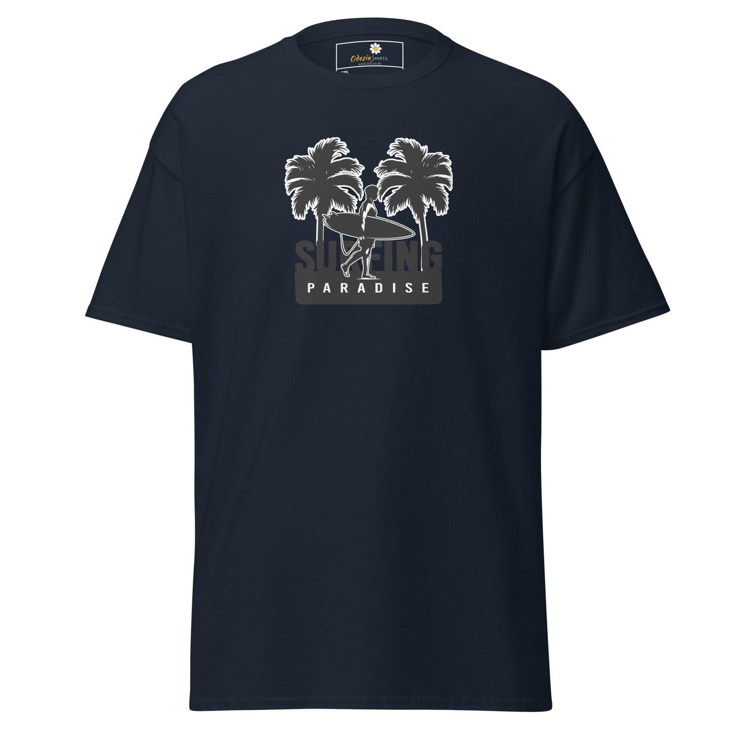 T-shirt classique pour homme - SUMMER SURFING TREES - BIG